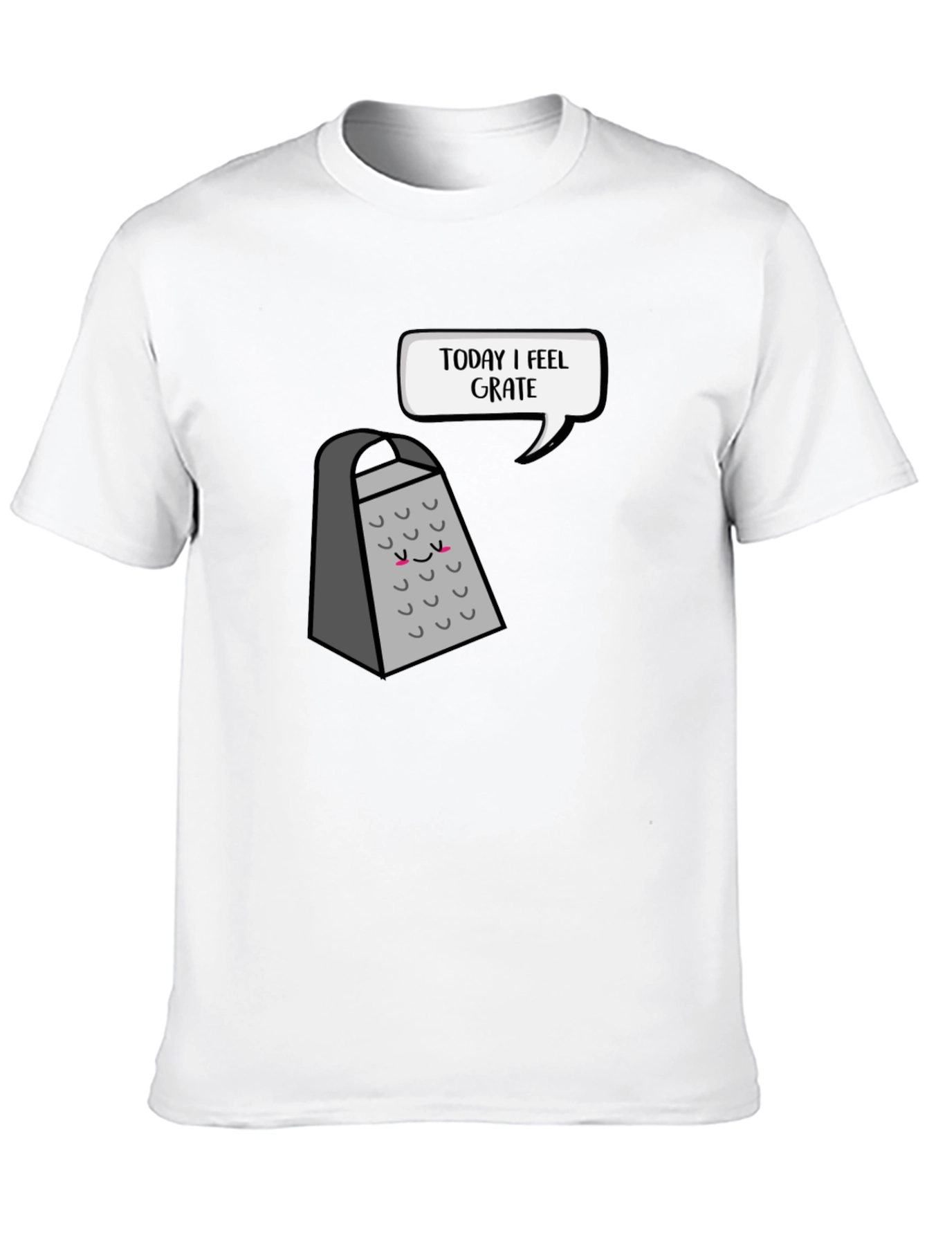 Black Funny Grater T-Shirt: Today I Feel Grate view 10