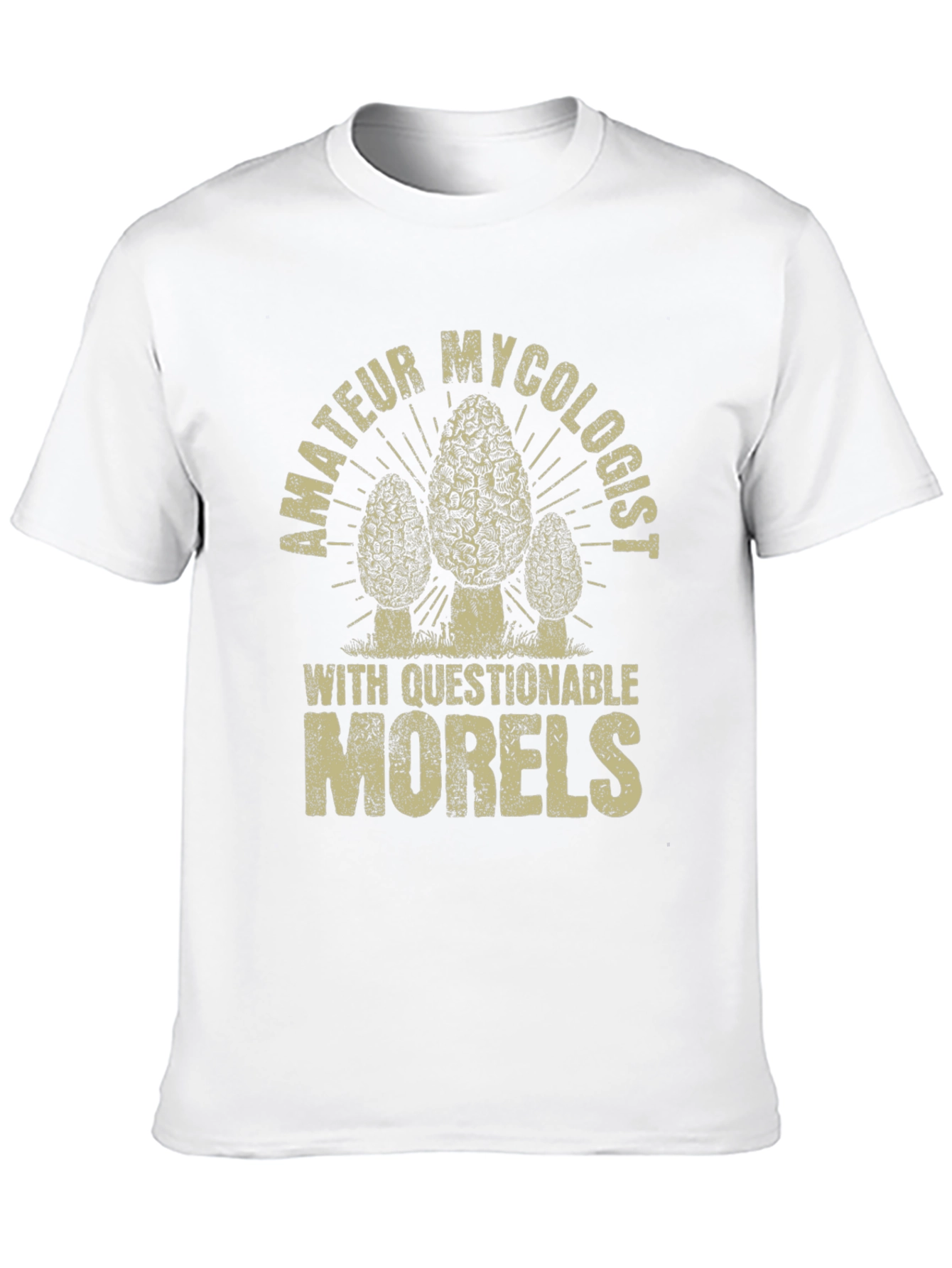 Black Amateur Mycologist Morel Mushroom T-Shirt view 10