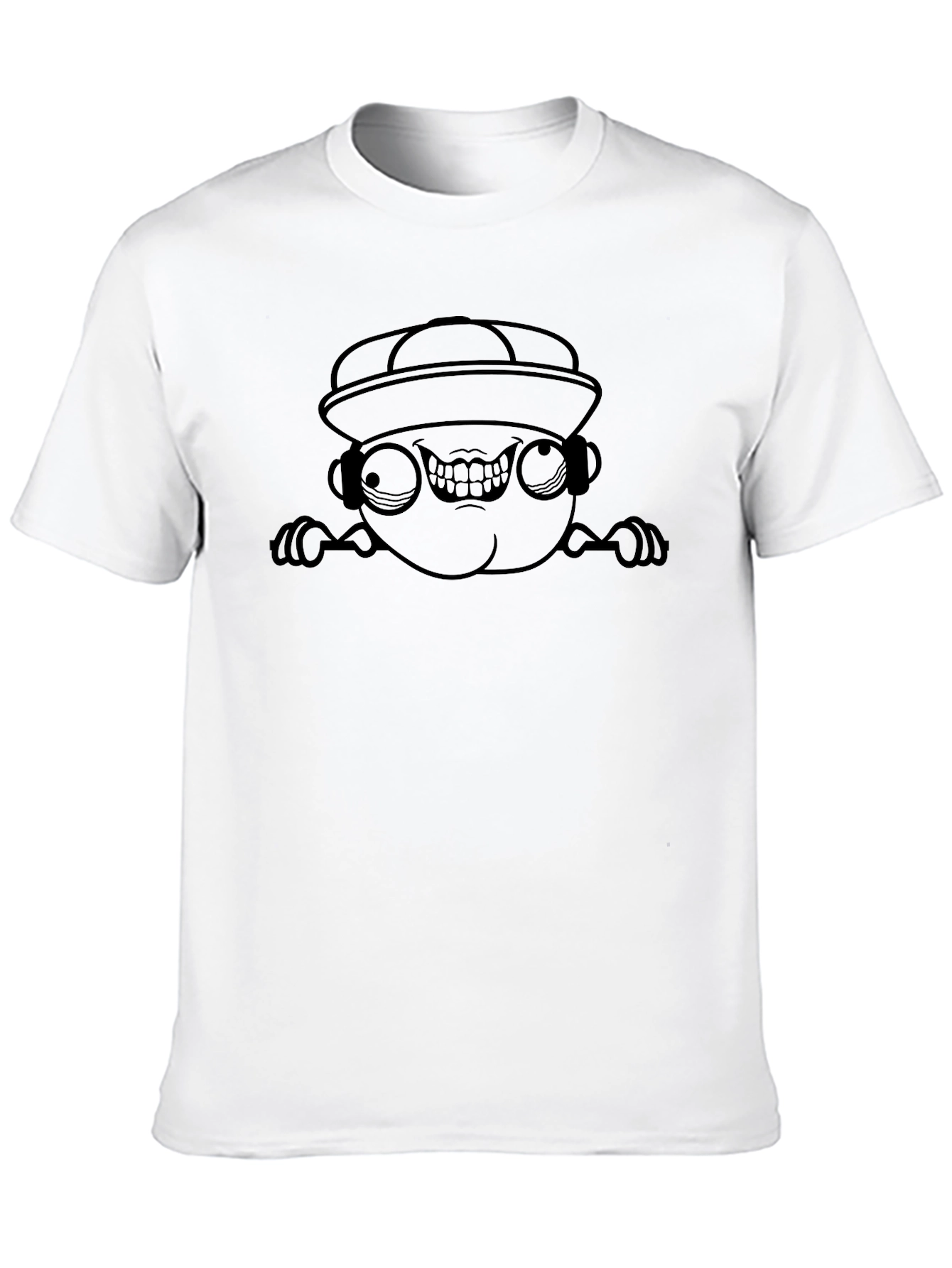 Black Black Graphic Tee - Funny Cartoon Character Design view 10
