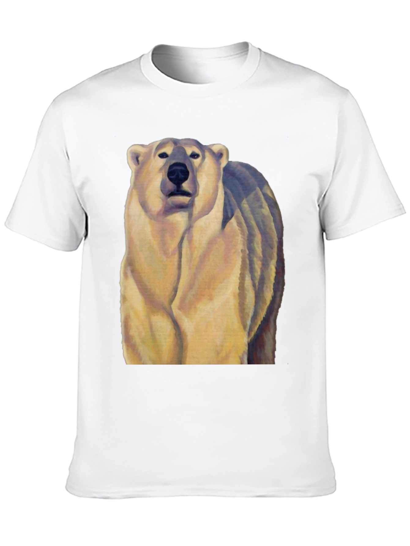 Black Polar Bear Graphic Tee - Black Cotton Blend view 10