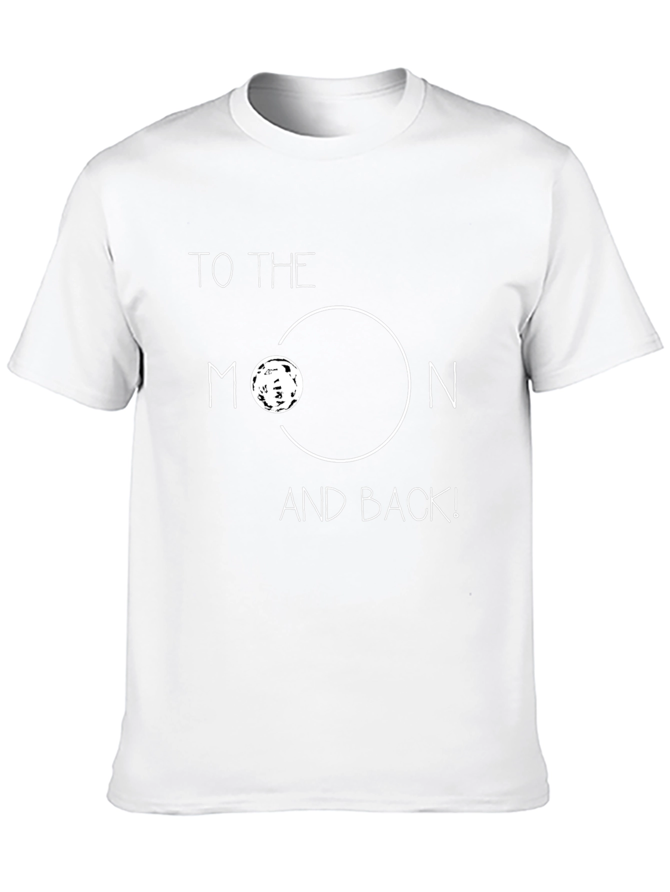Black To The Moon & Back Graphic Tee - Soft Cotton Blend view 10