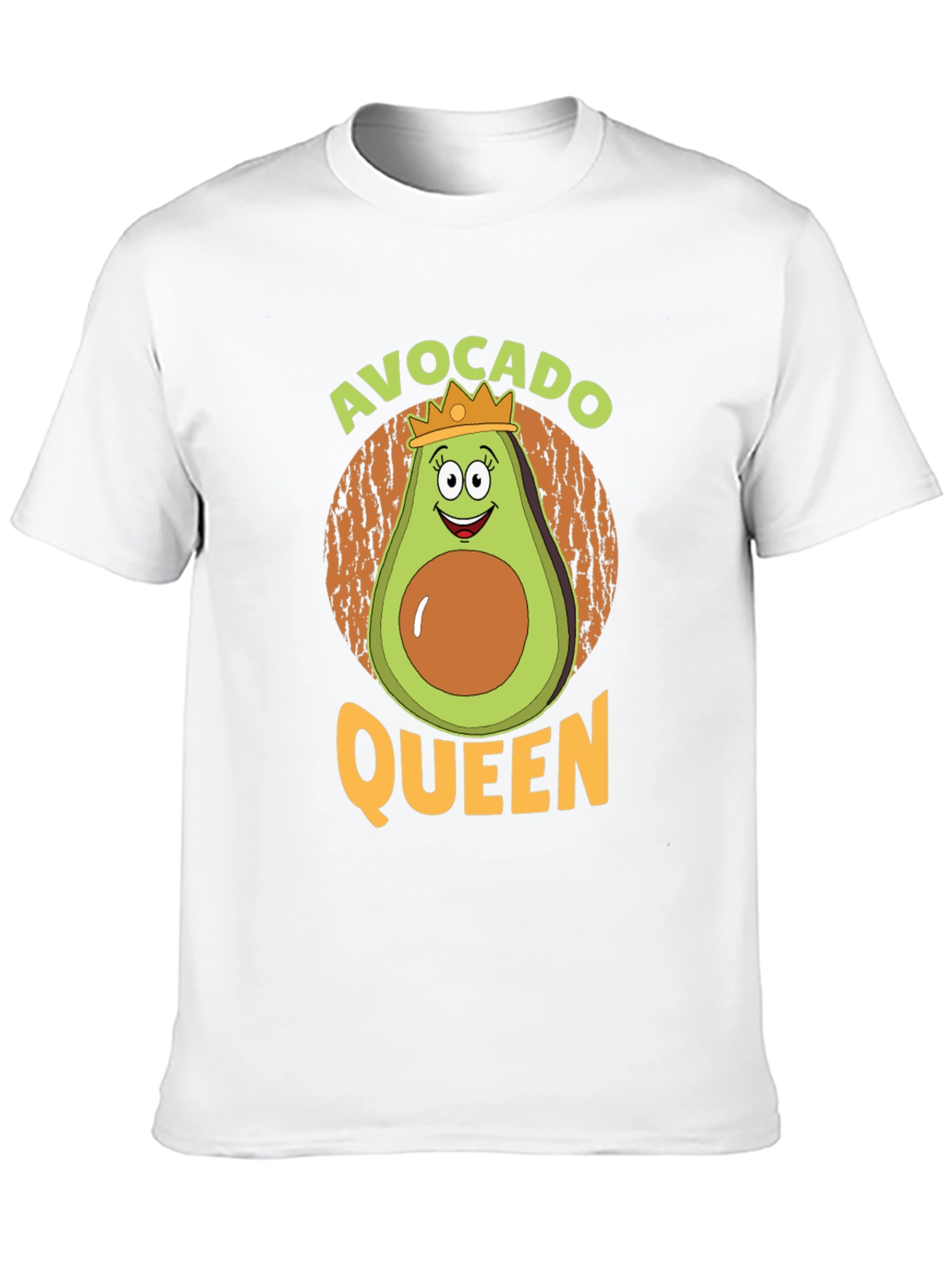 Black Avocado Queen Graphic Tee - Funny Fruit T-Shirt view 10