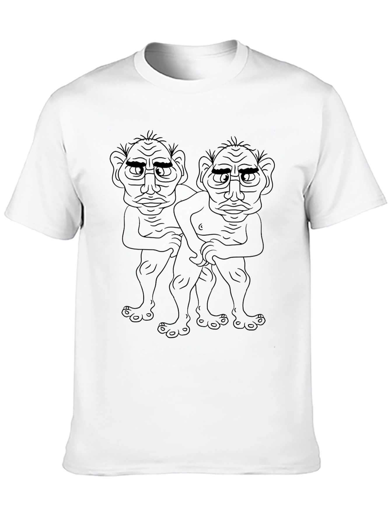 Black Quirky Troll Graphic Tee - Men's Black Short Sleeve Shirt view 10