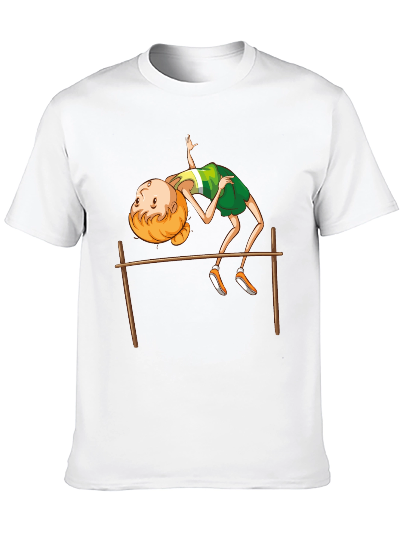 Black High Jump Cartoon Print Black T-Shirt view 10