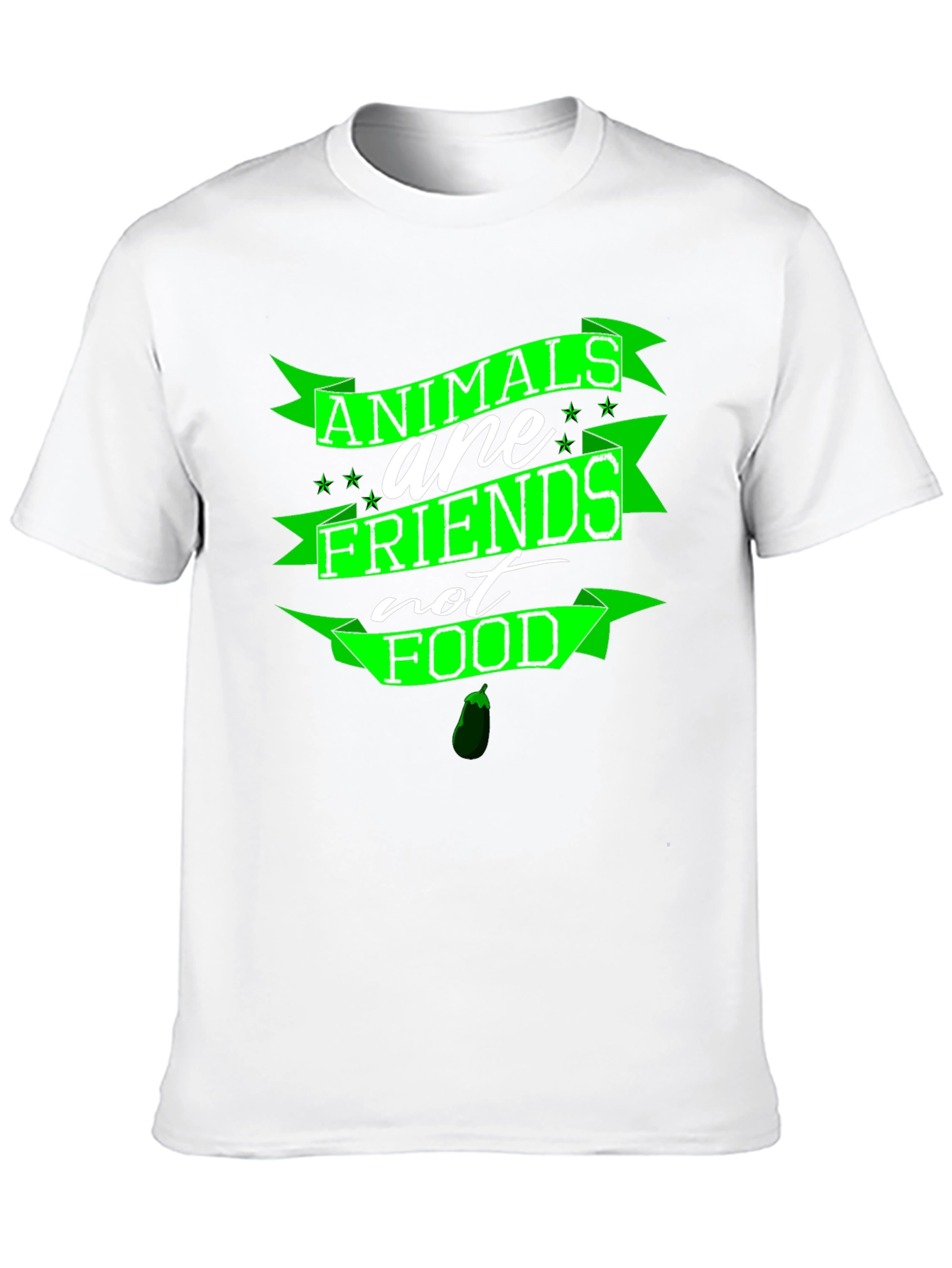 Black Animals are Friends T-Shirt - Vegan Friendly view 10