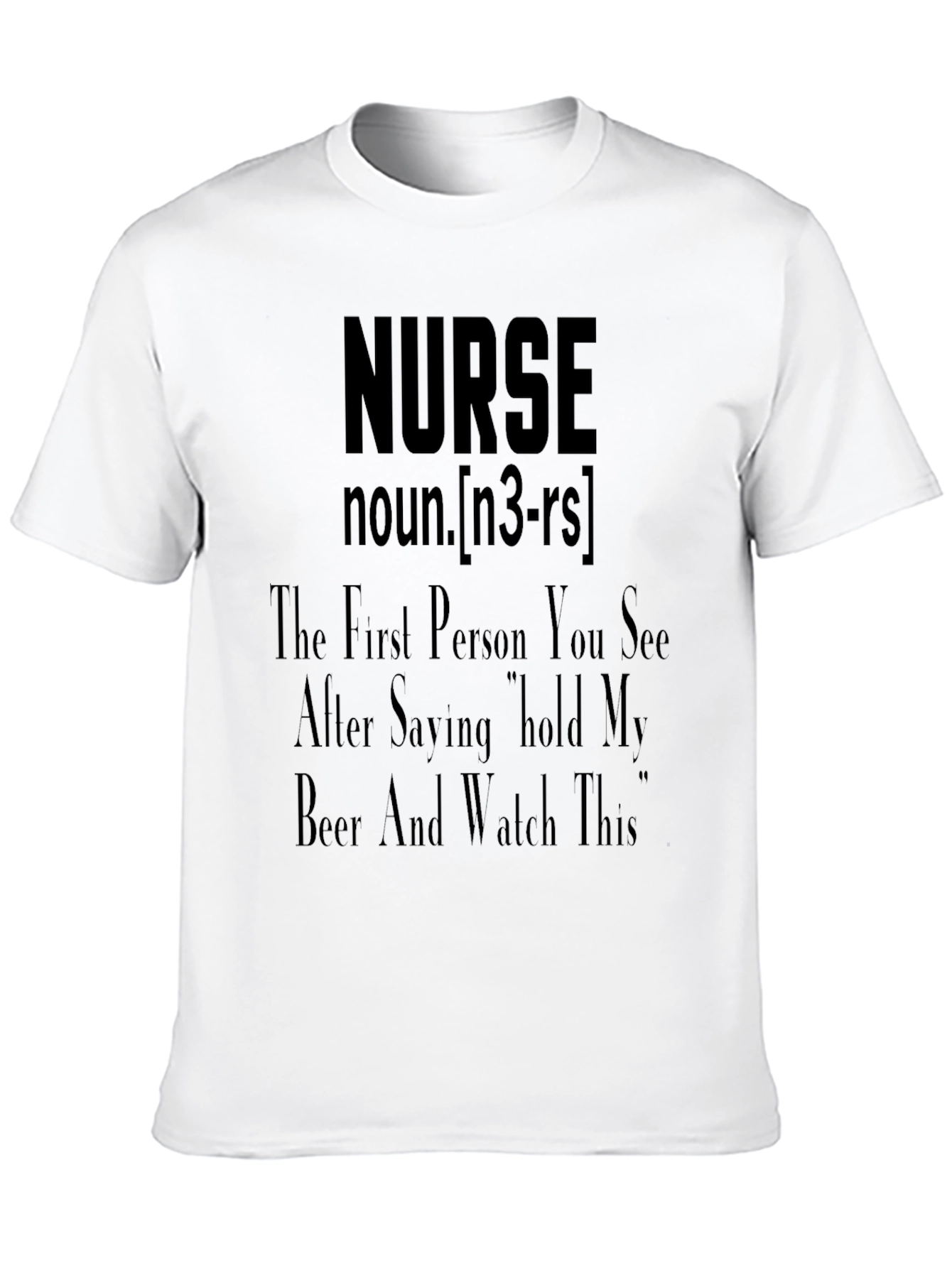 Black Nurse Definition Graphic T-Shirt view 10