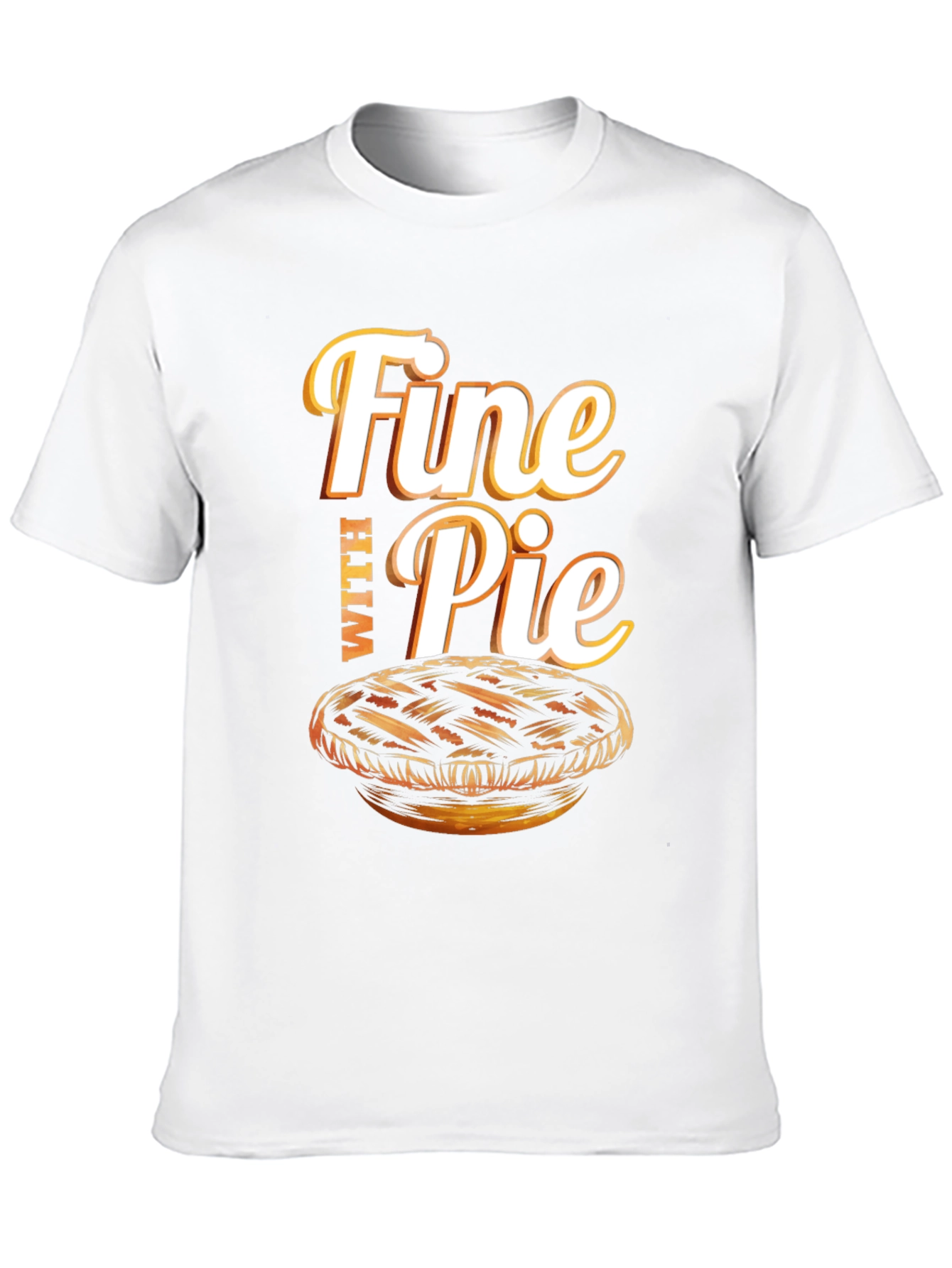 Black Fine With Pie Graphic T-Shirt view 10