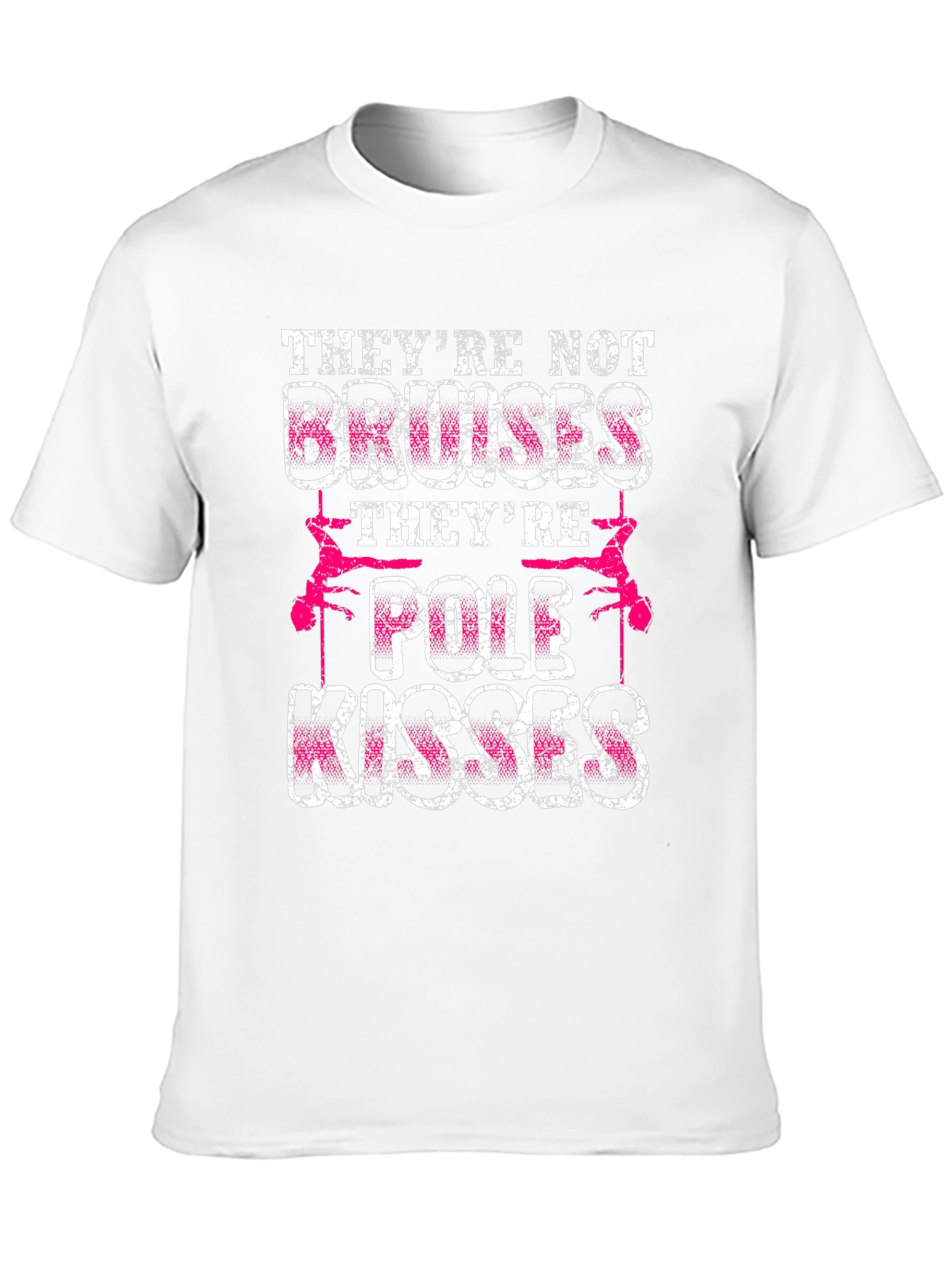 Black Pole Kisses Graphic T-Shirt - Funny Pole Dancing Tee view 10