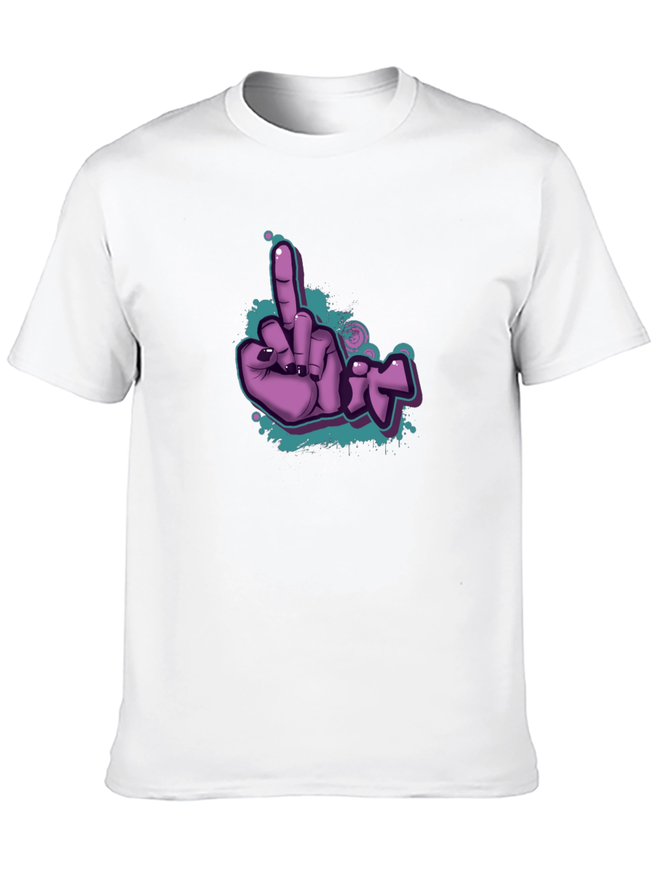 Black Flippin' Fun T-Shirt - Purple Graphic Tee view 10
