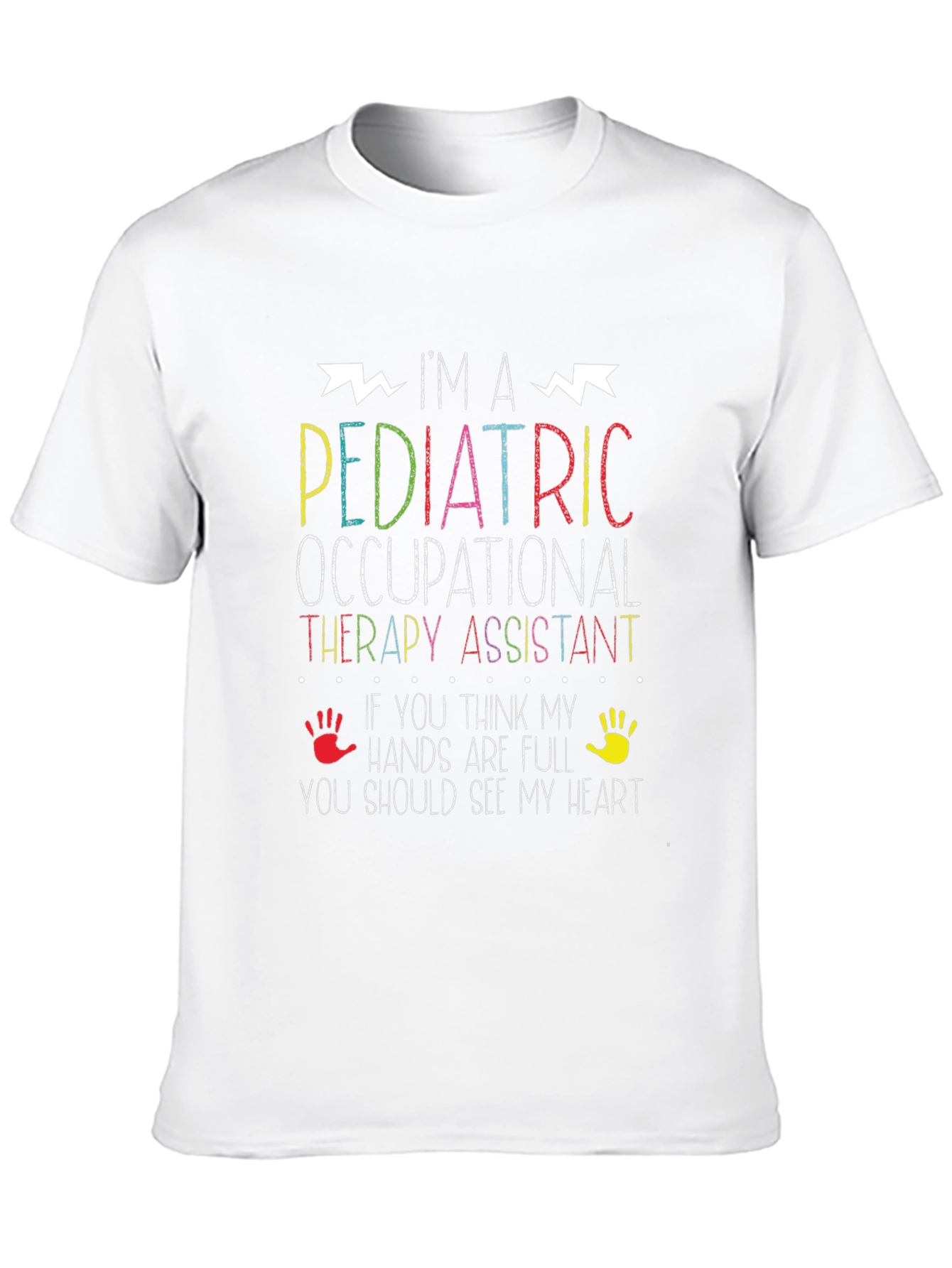 Black Pediatric Occupational Therapy Assistant T-Shirt view 10