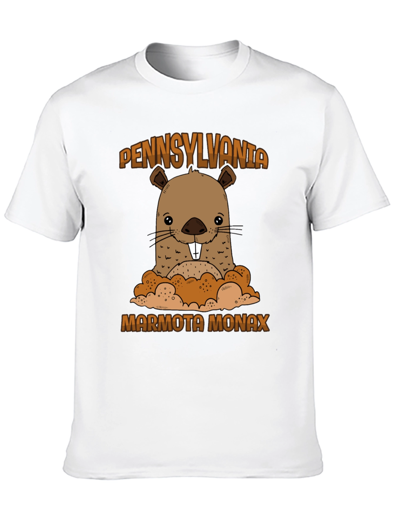 Black Pennsylvania Marmota Monax Groundhog T-Shirt view 10