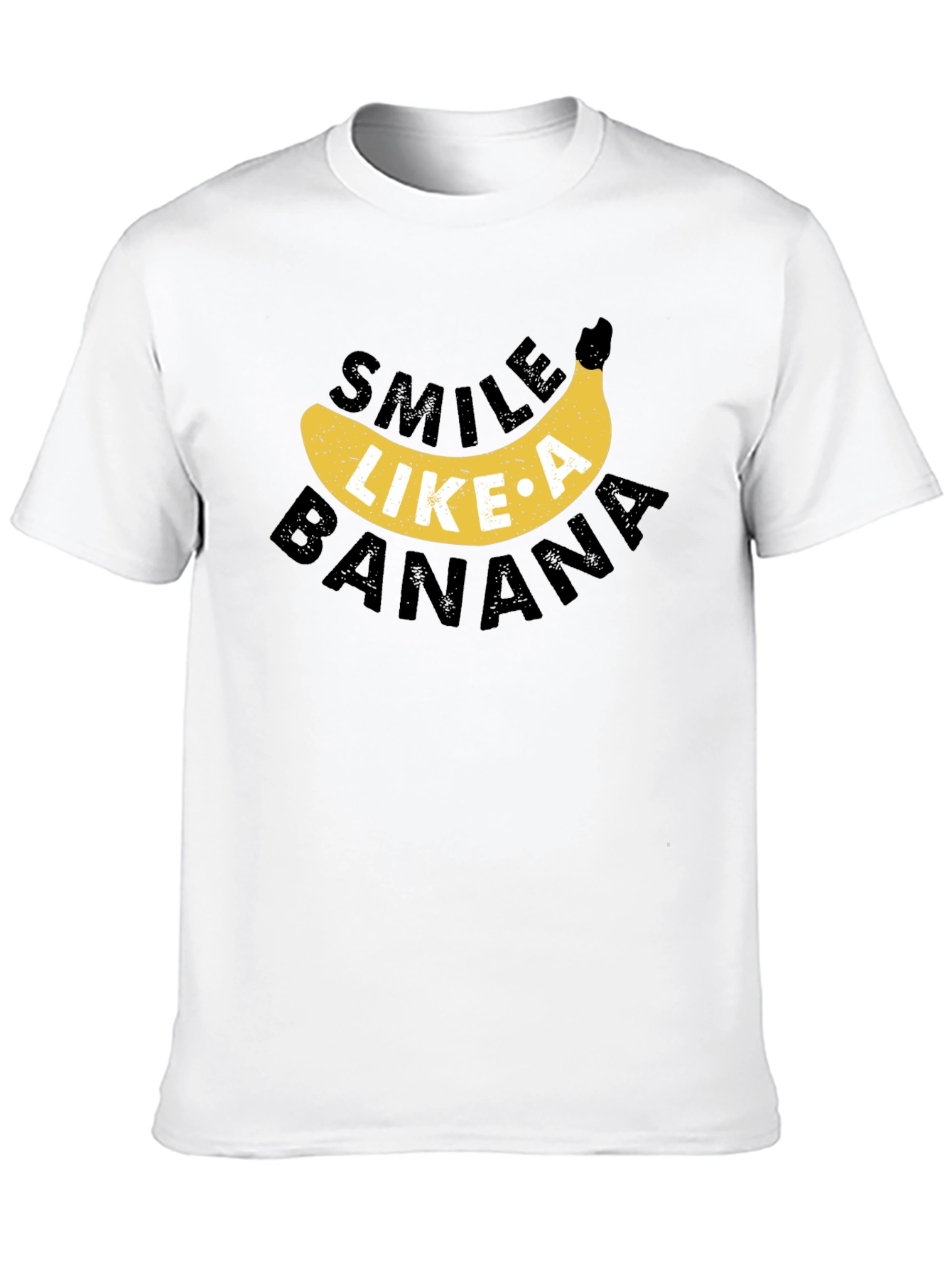 Black Smile Like A Banana Graphic Tee view 10