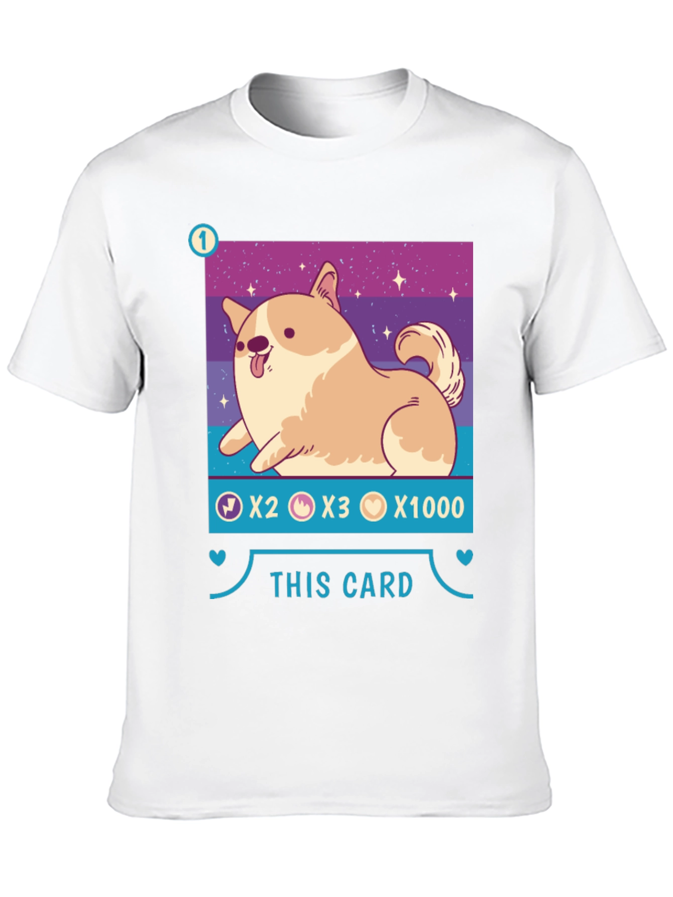 Black Corgi Card Game T-Shirt - Cute & Stylish! view 10