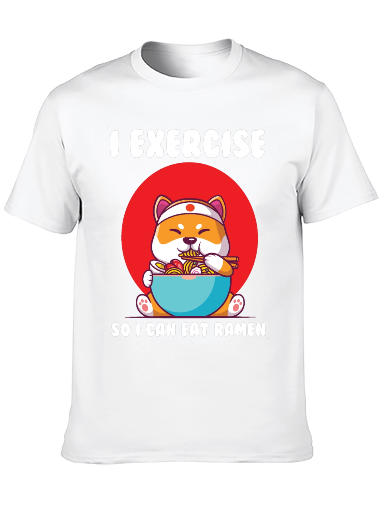 Black Exercise for Ramen T-Shirt view 10