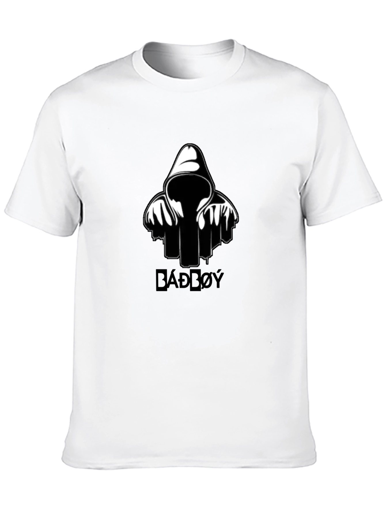 Black BADD0Y Graphic Print Black T-Shirt view 10
