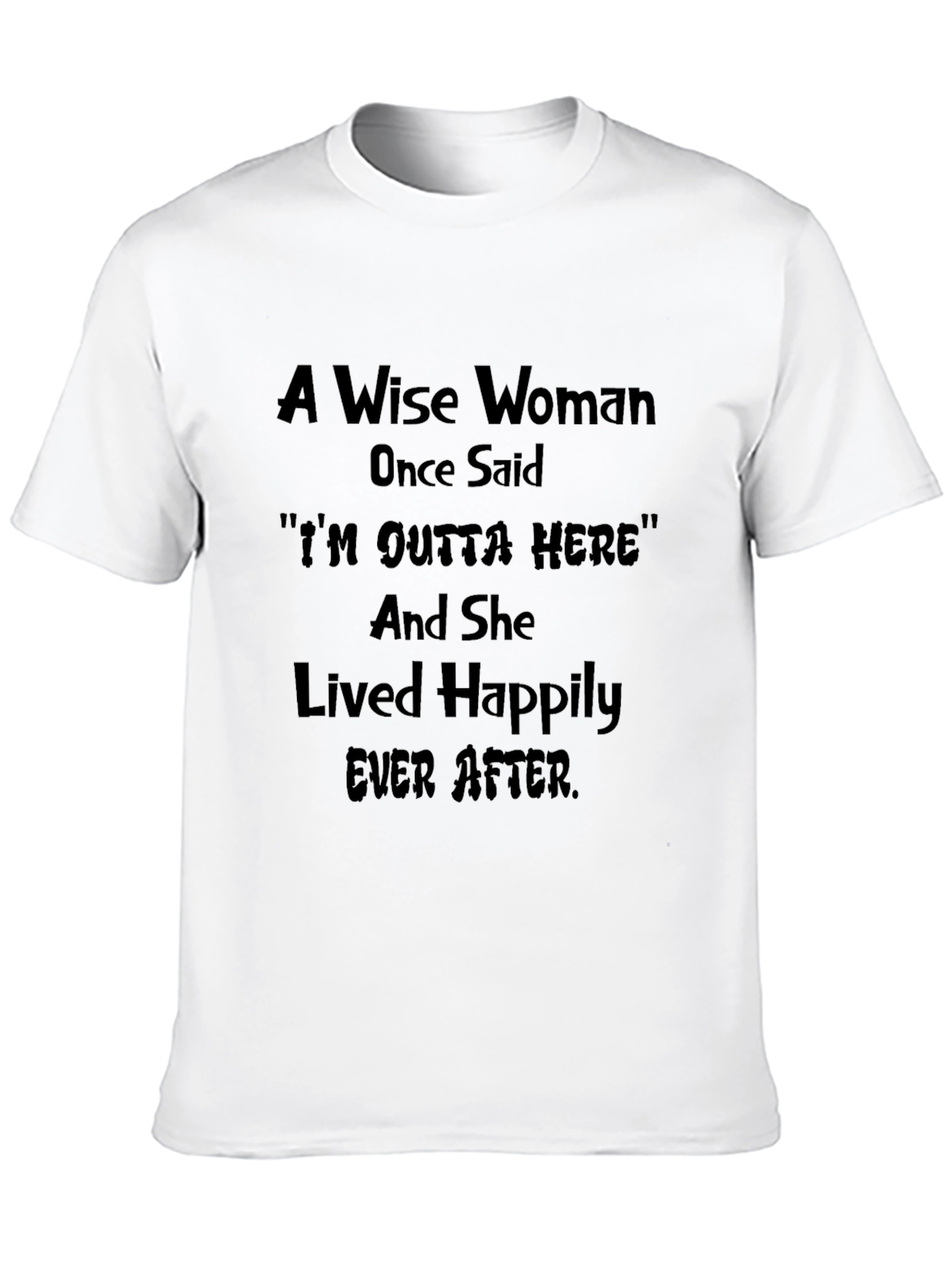 Black Wise Woman T-Shirt Funny Sarcastic Graphic Tee view 10
