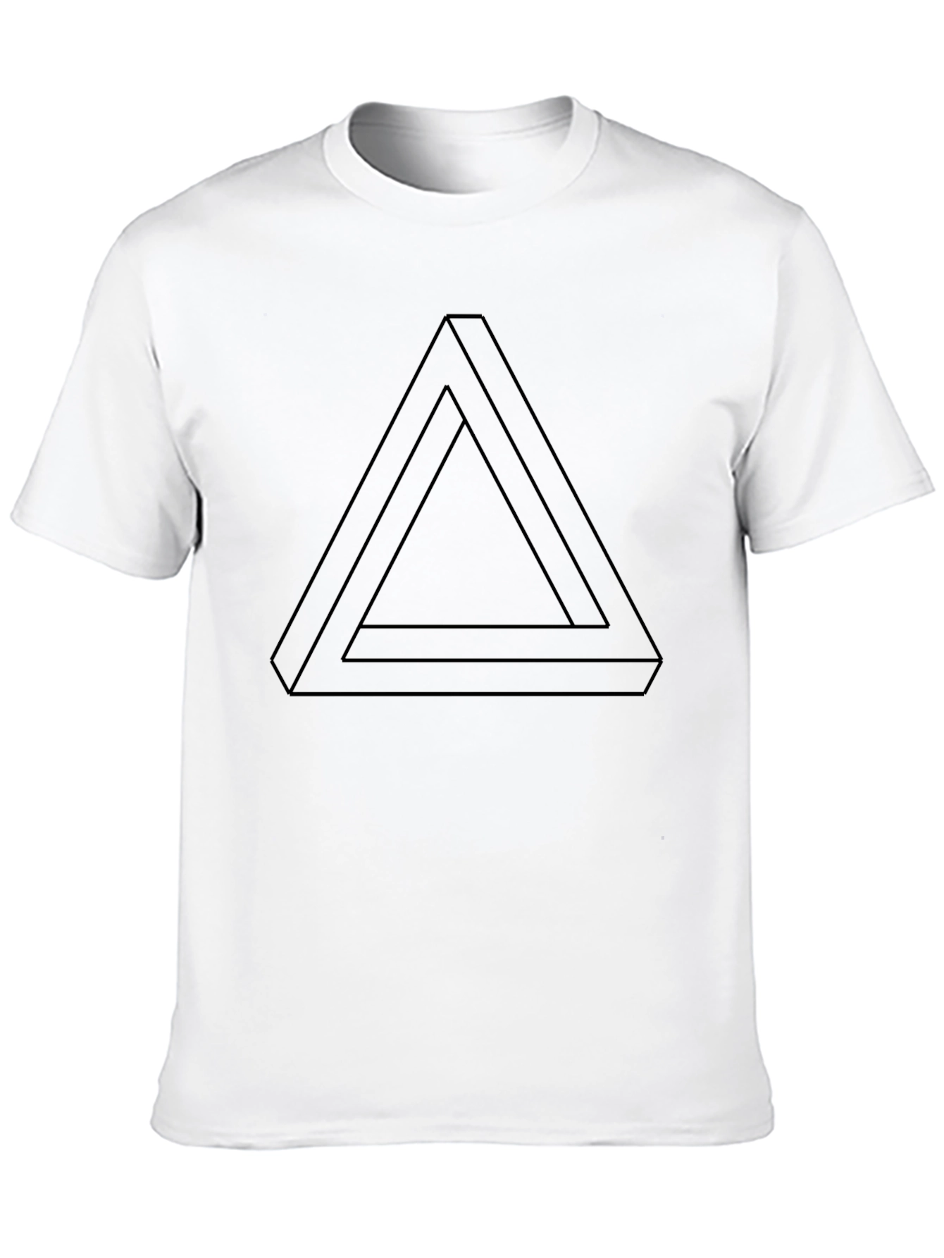 Black Impossible Triangle Black T-Shirt view 10