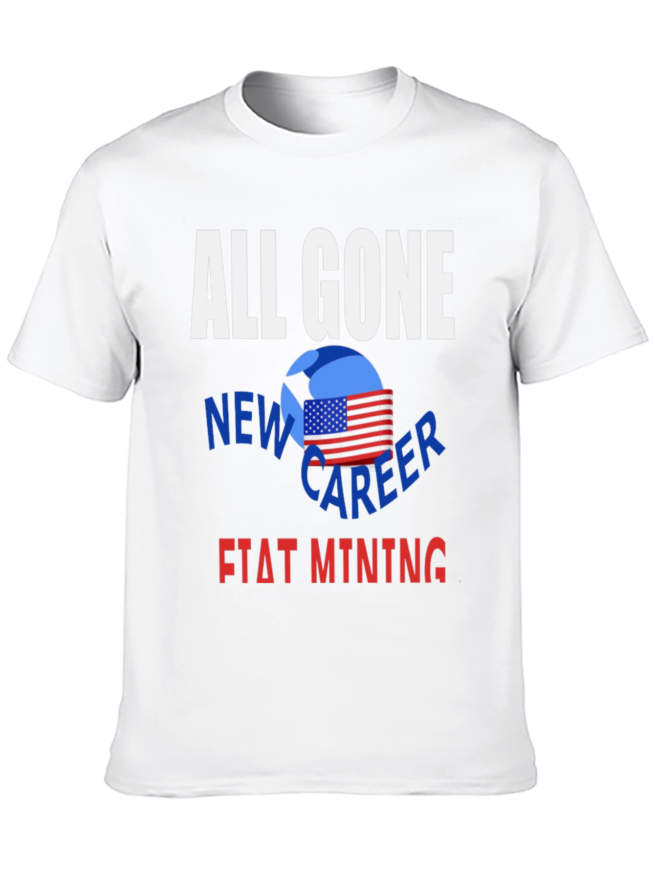 Black All Gone New Career Fiat Mining T-Shirt view 10