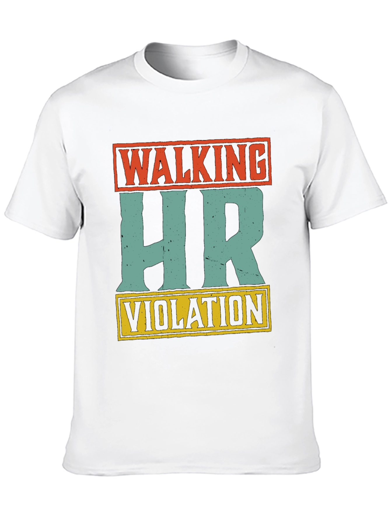 Black Walking HR Violation Graphic Tee view 10