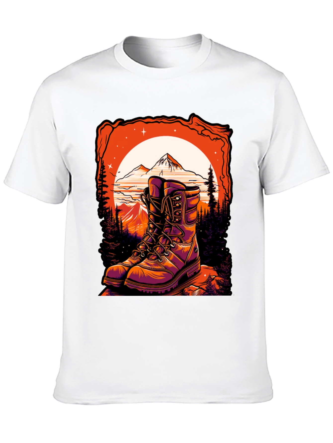 Black Hiking Boots Graphic Tee - Adventure Awaits! view 10