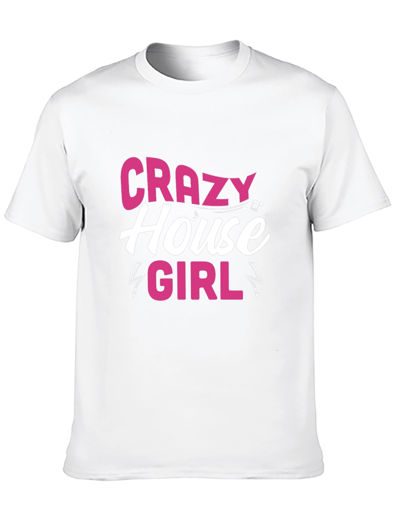 Black Crazy House Girl Black T-Shirt view 10