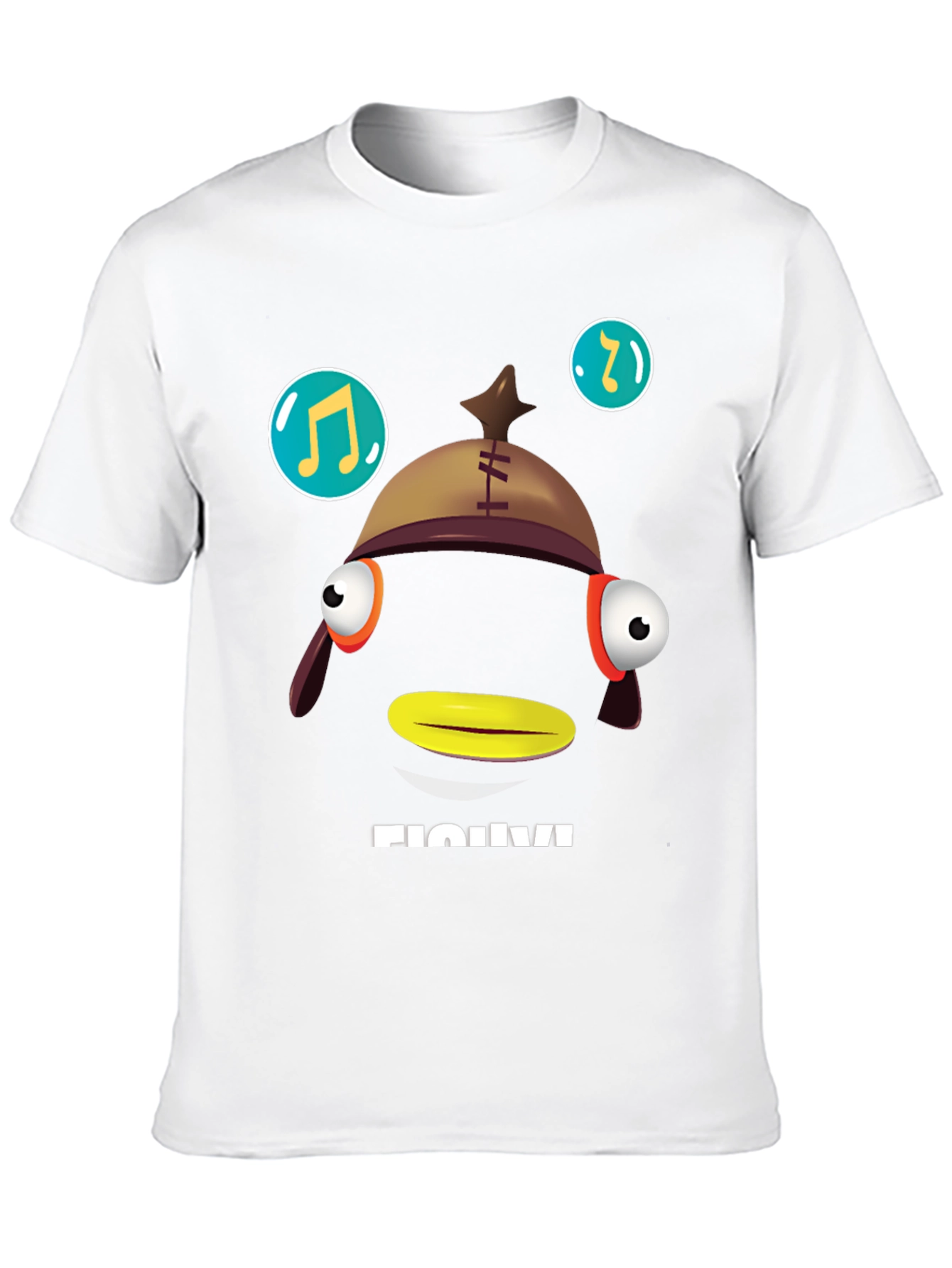 Black Funny Fish T-Shirt - Unique Graphic Tee view 10