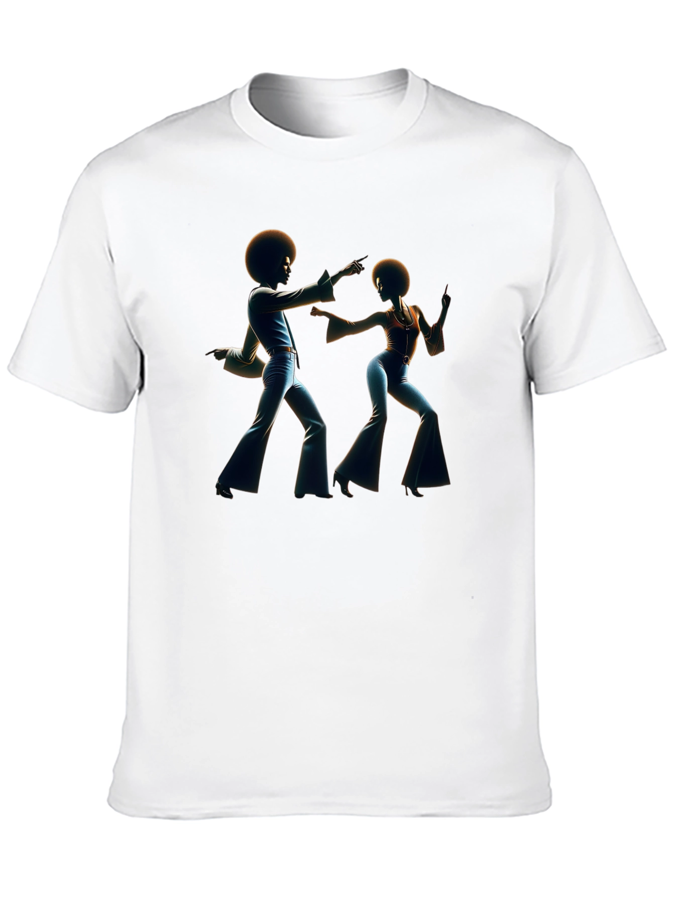 Black Retro Disco Dance T-Shirt - Black view 10