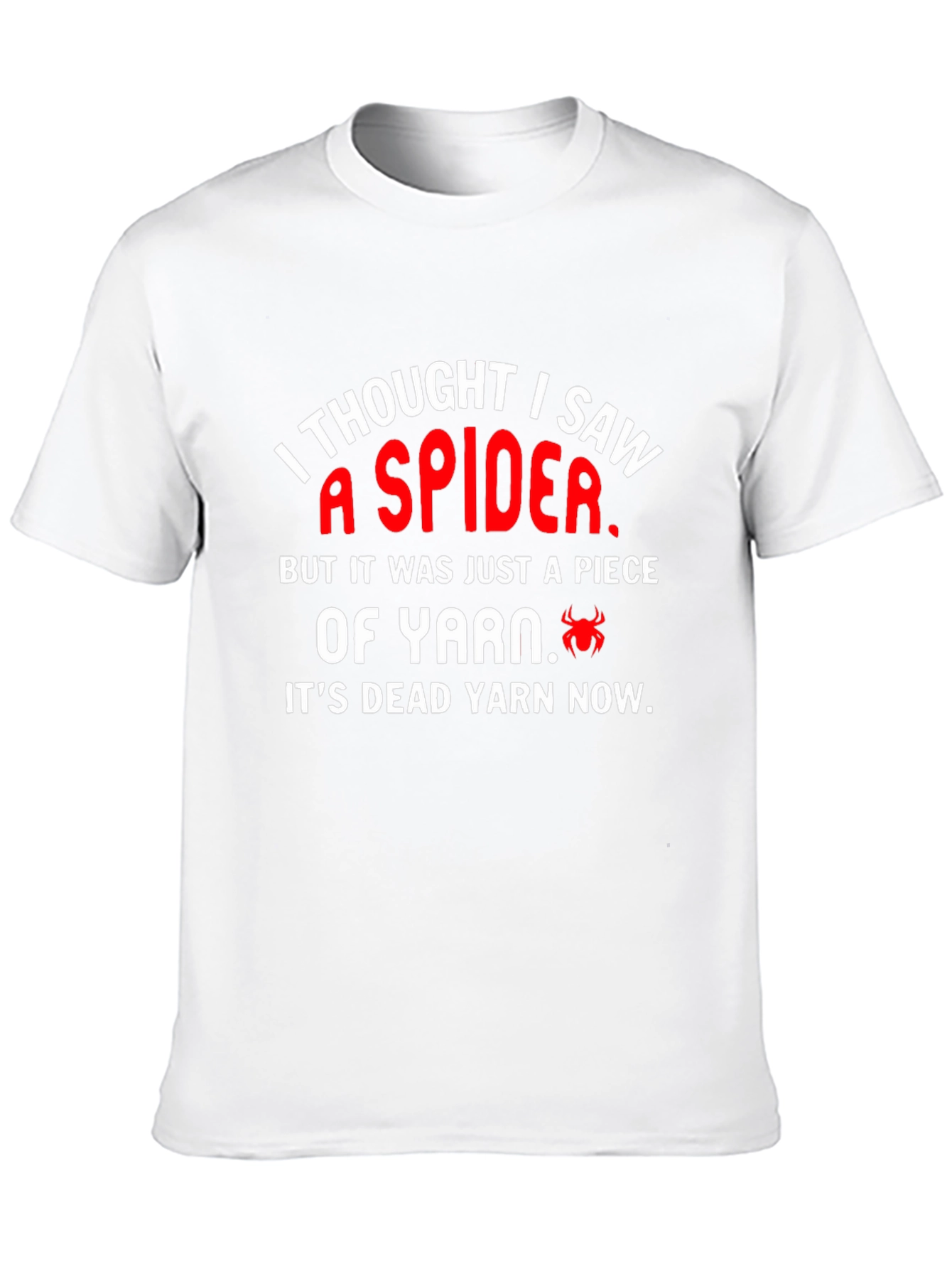 Black Funny Spider Yarn T-Shirt view 10