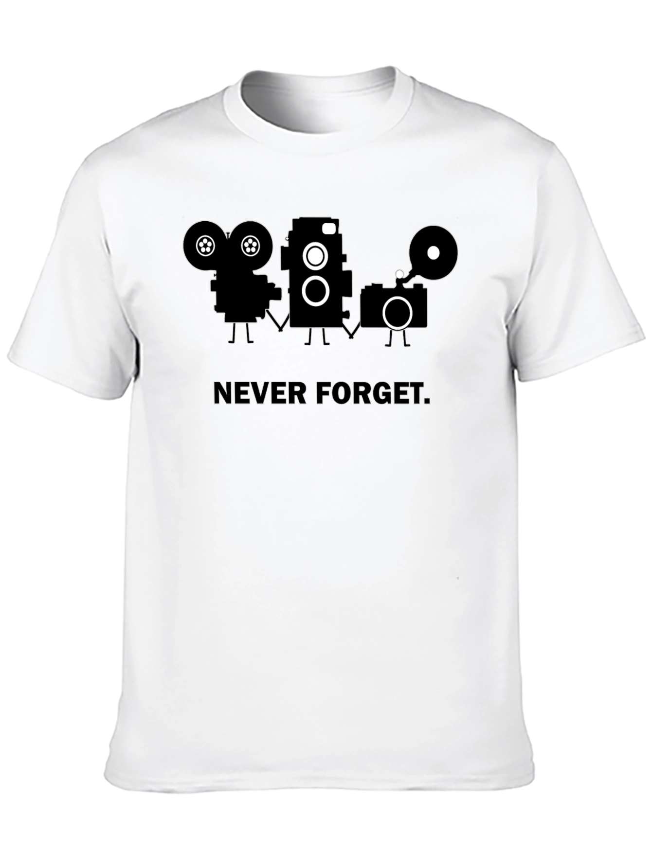 Black Never Forget Graphic T-Shirt view 10