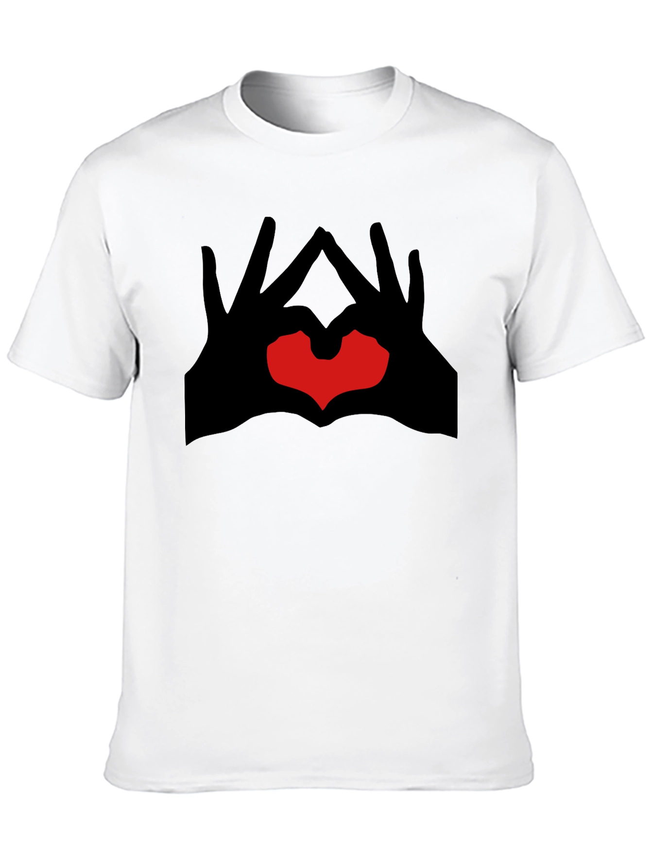 Black Heart Hands Graphic Tee - Modern Style view 10