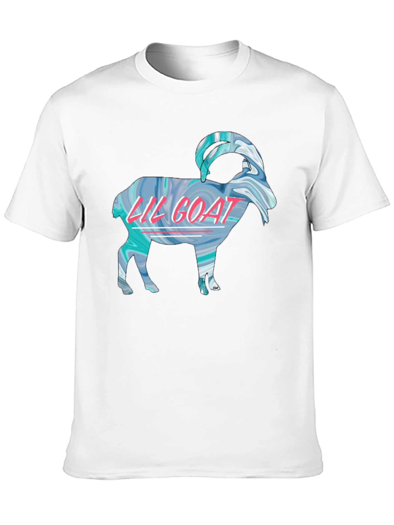 Black Lil Goat Graphic Tee - Black Cotton T-Shirt view 10