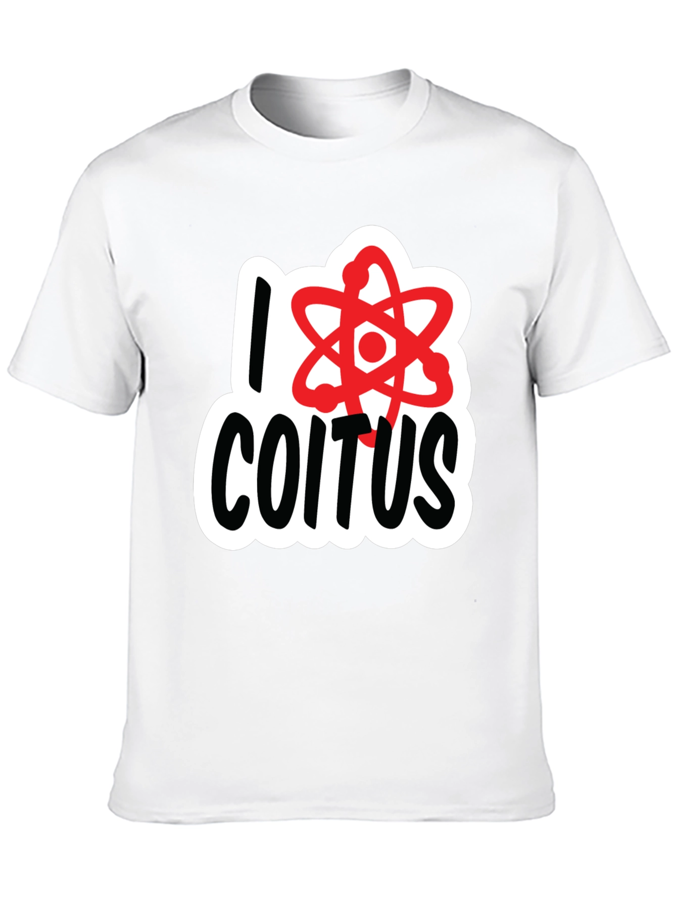 Black I Love Coitus Science T-Shirt - Black view 10
