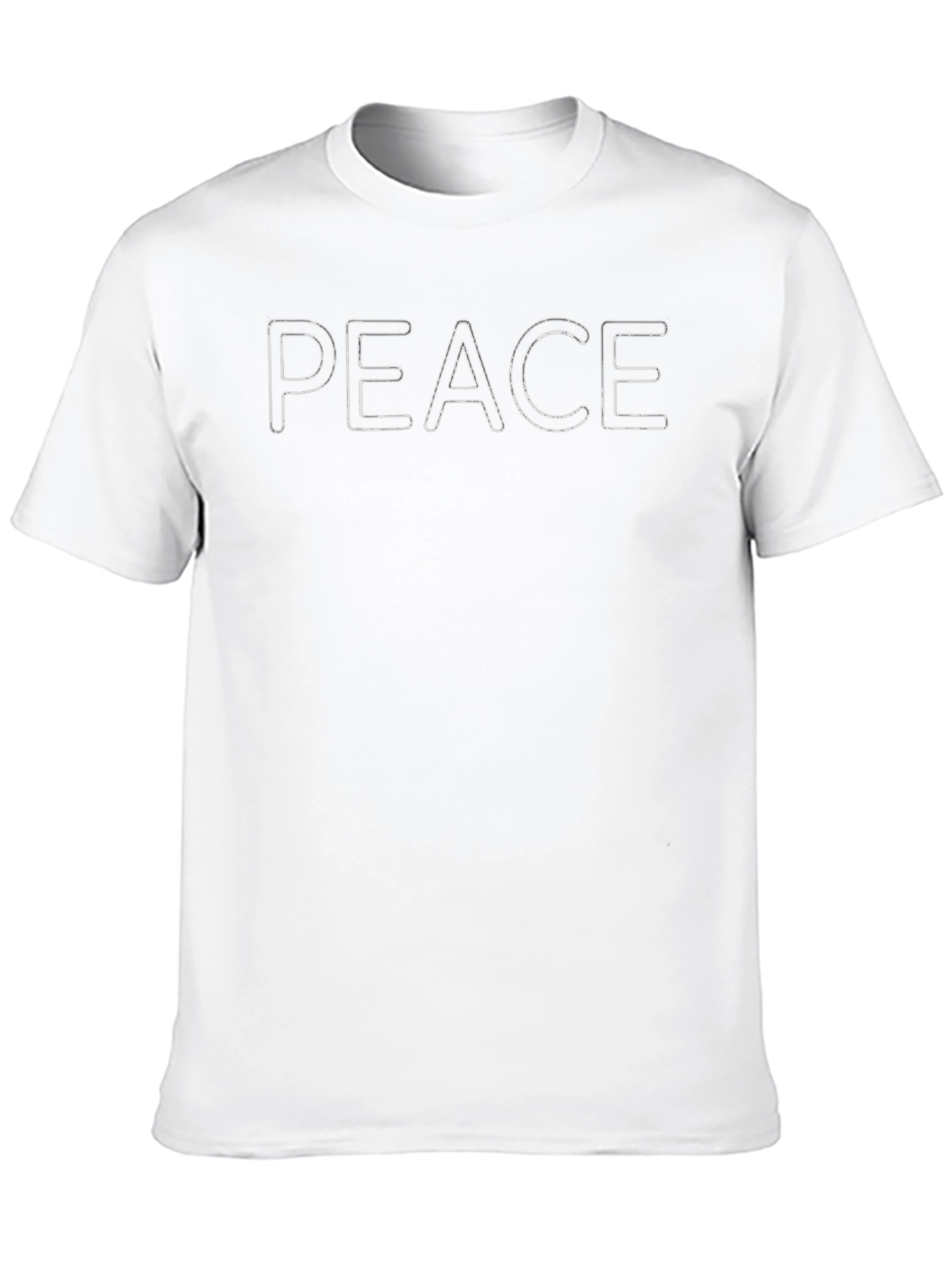 Black Peace T-Shirt - Relaxed Fit Graphic Tee view 10