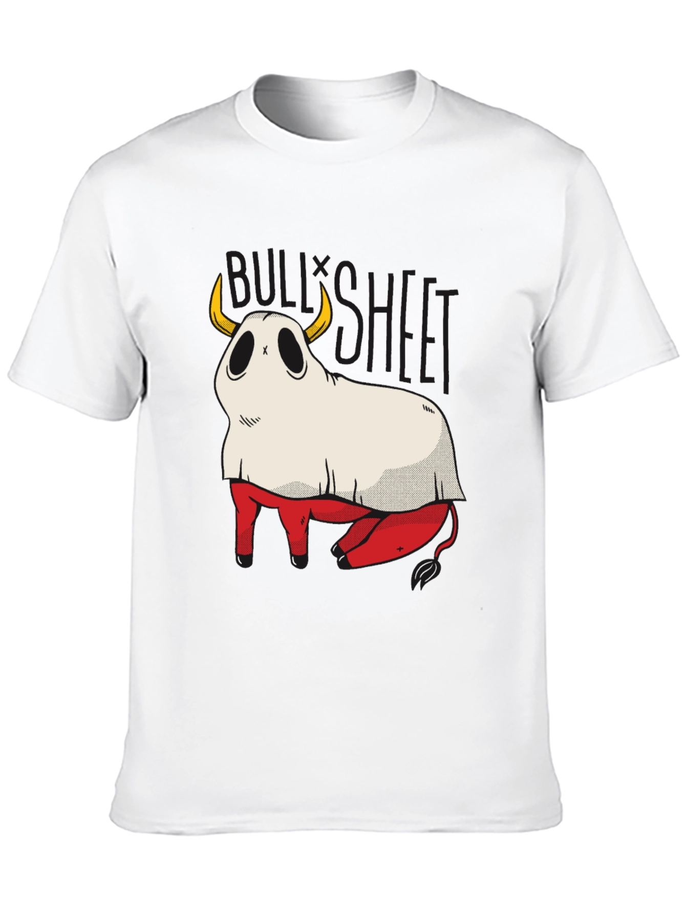 Black Bull Sheet Funny Ghost T-Shirt view 10