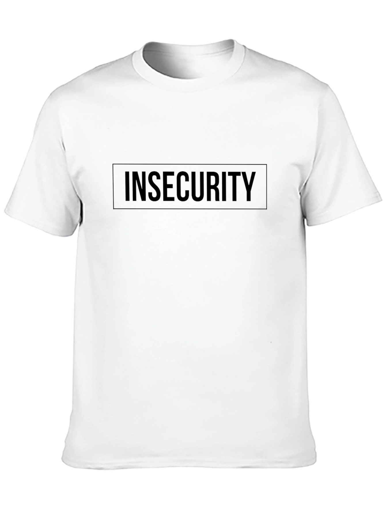 Black Insecurity Black Crew Neck T-Shirt view 10