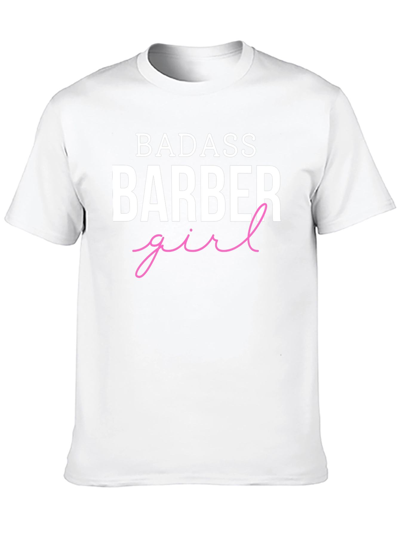 Black Badass Barber Girl Graphic Tee view 10