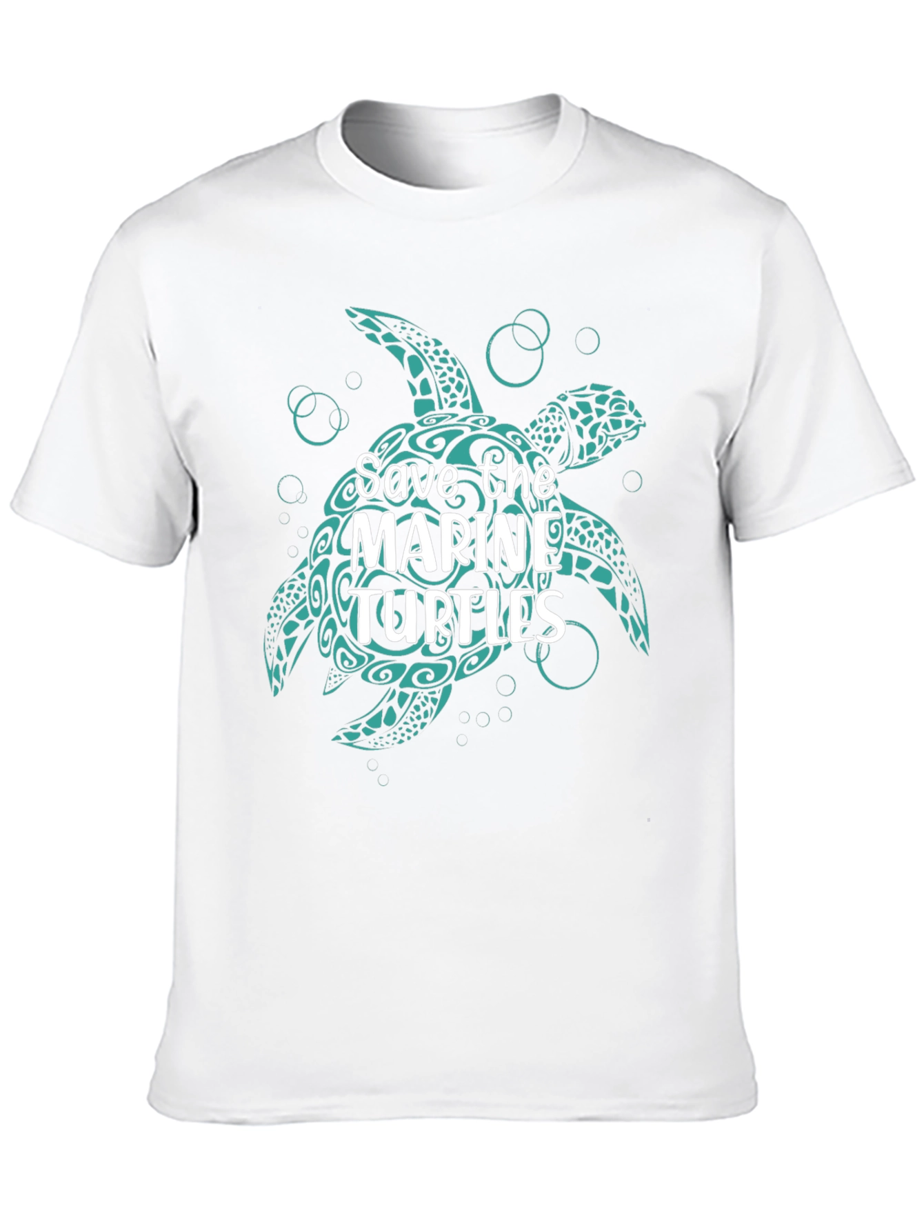 Black Save the Marine Turtles Graphic Tee view 10