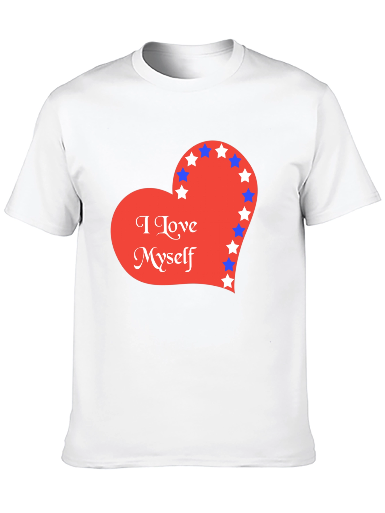 Black I Love Myself Heart Graphic Tee view 10