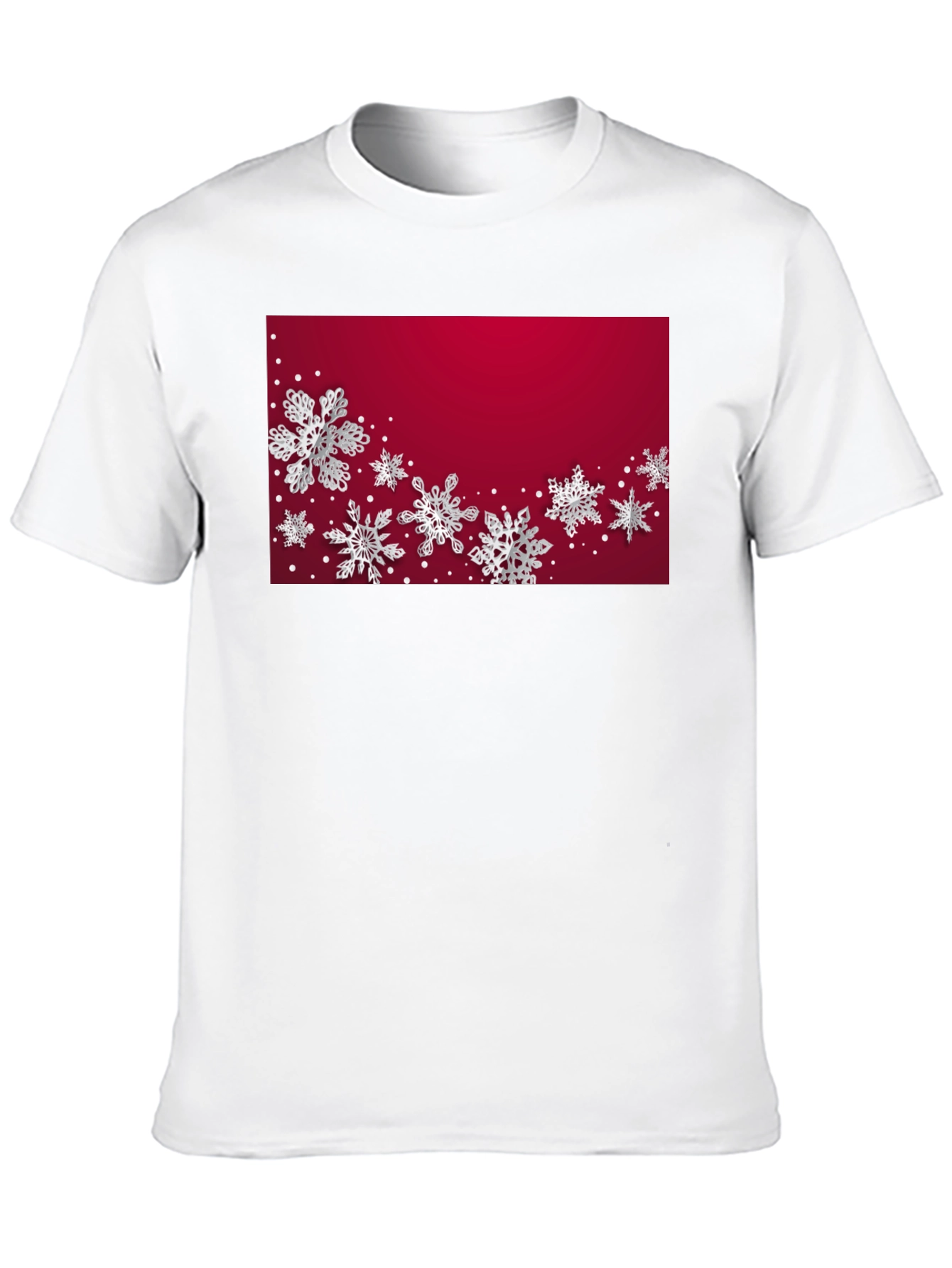 Black Winter Snowflake Graphic Tee - Stylish Holiday Apparel view 10