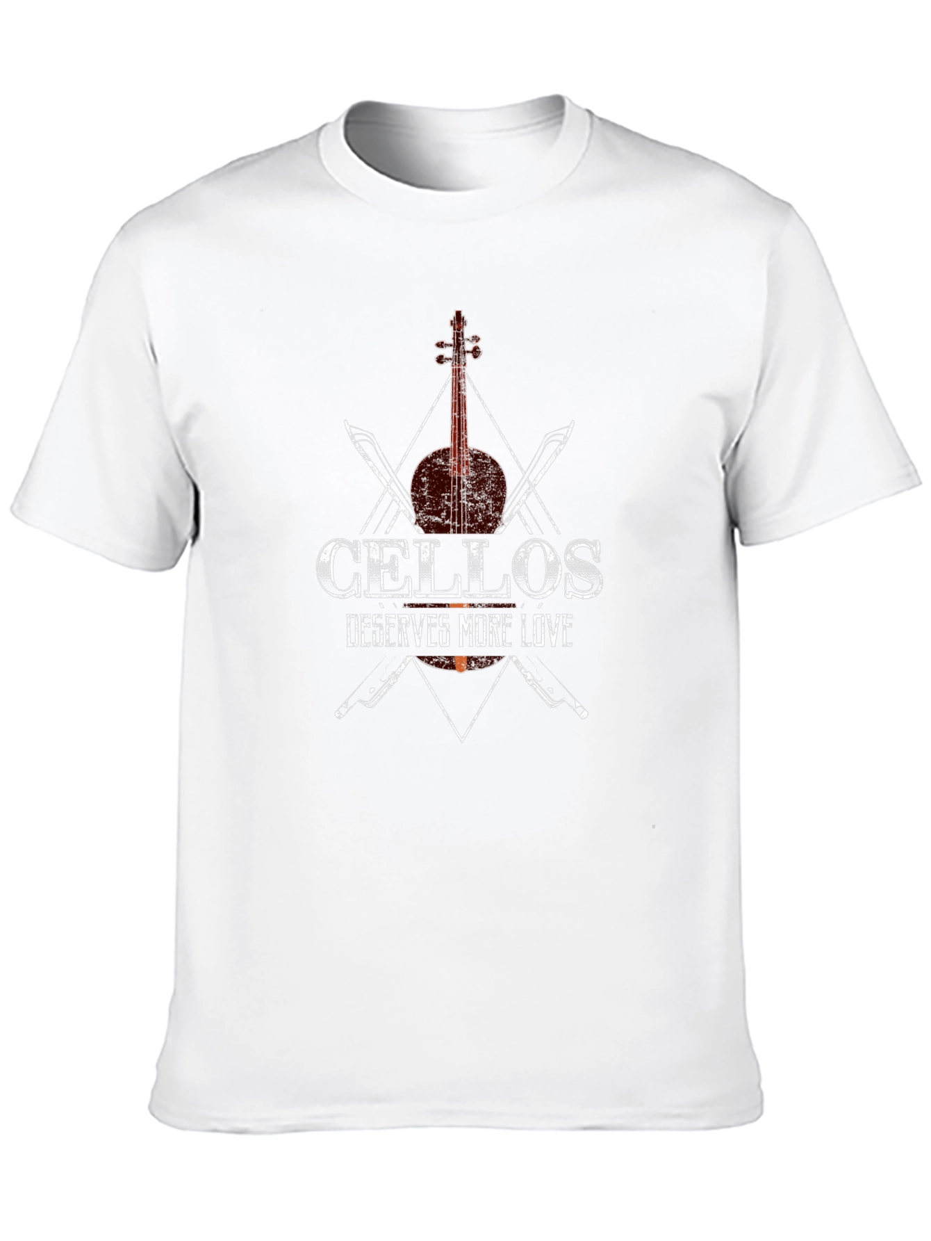 Black Cellos Deserve More Love Black T-Shirt view 10