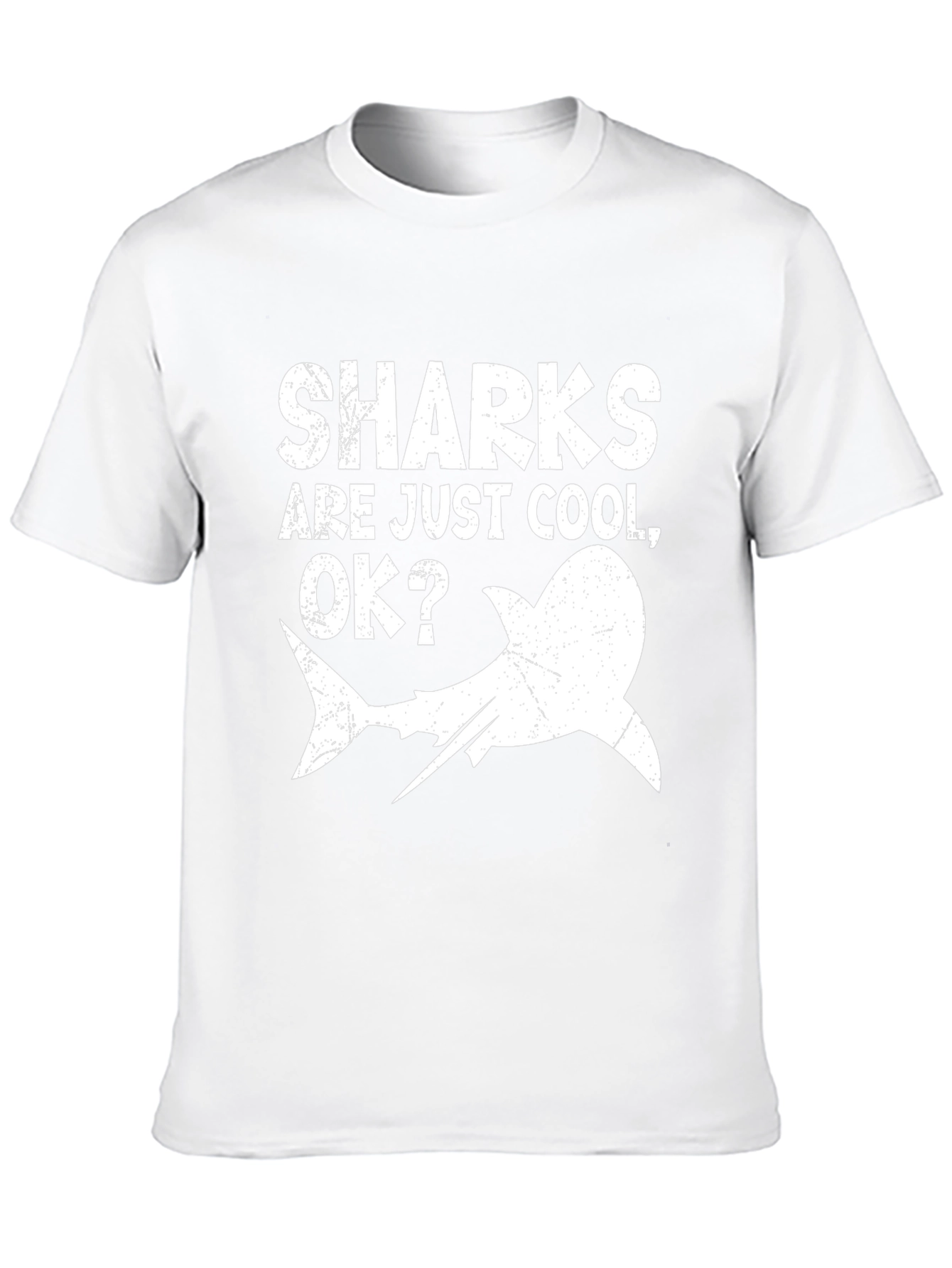 Black Sharks Are Just Cool OK? Men's Graphic T-Shirt view 10