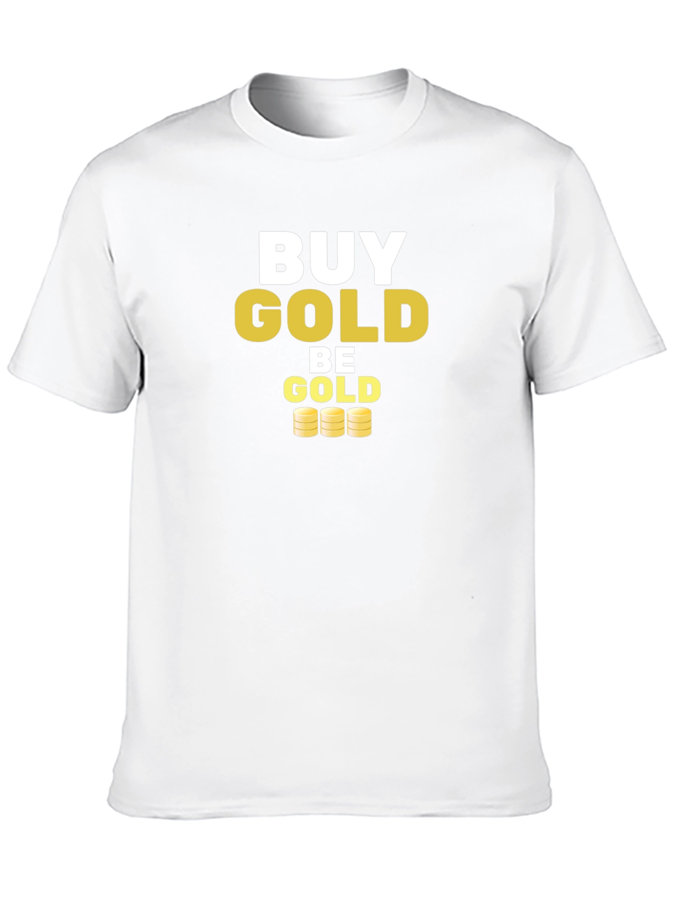 Black Buy Gold Be Gold Graphic Tee view 10