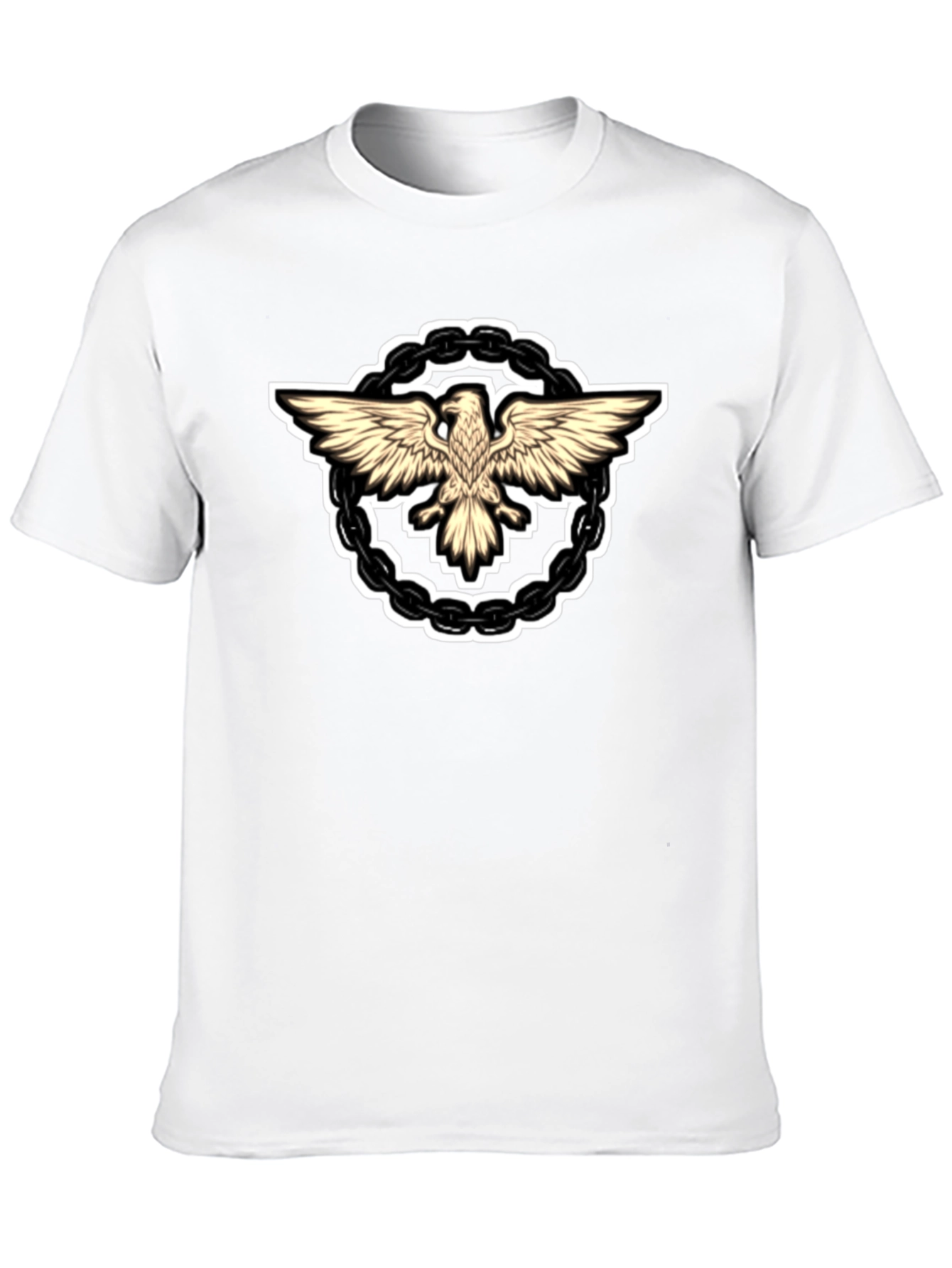 Black Eagle Chain Graphic T-Shirt - Black view 10