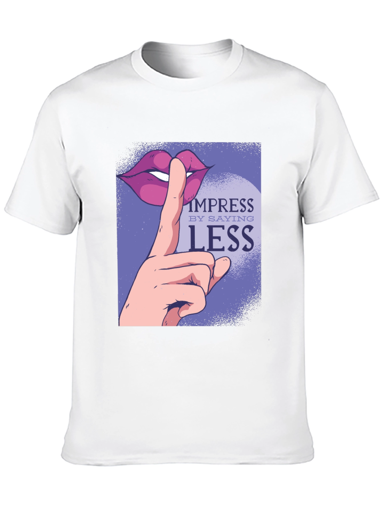 Black Impress By Saying Less Graphic Tee - Black view 10