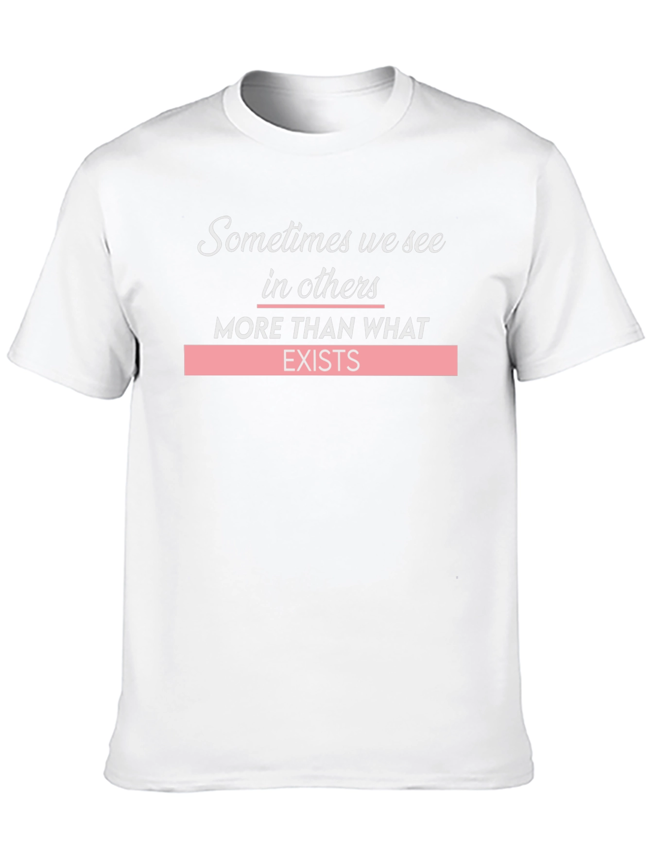 Black Inspirational Graphic Tee - Sometimes We See in Others view 10