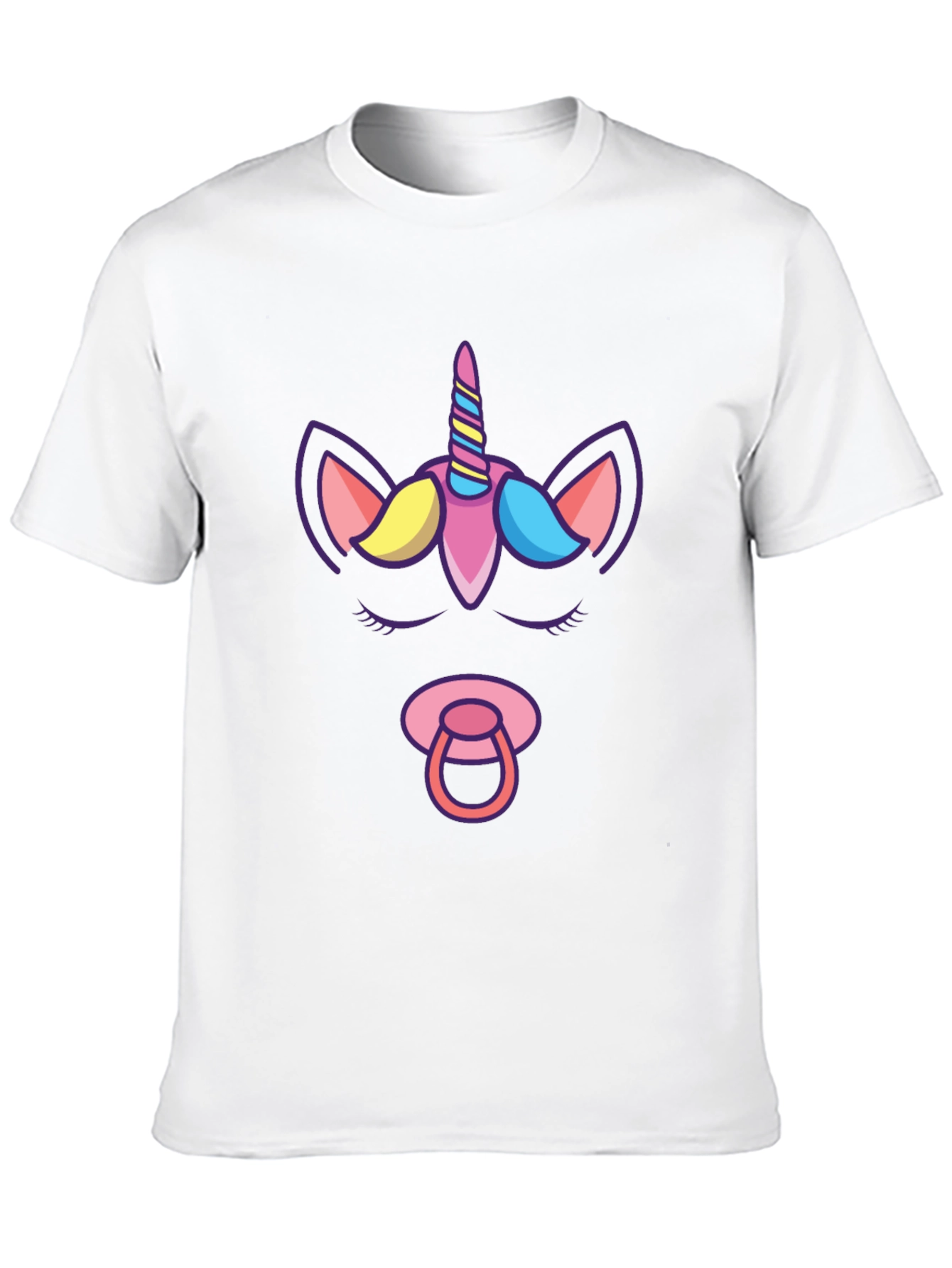 Unicorn Baby Pacifier Graphic T-Shirt - 10