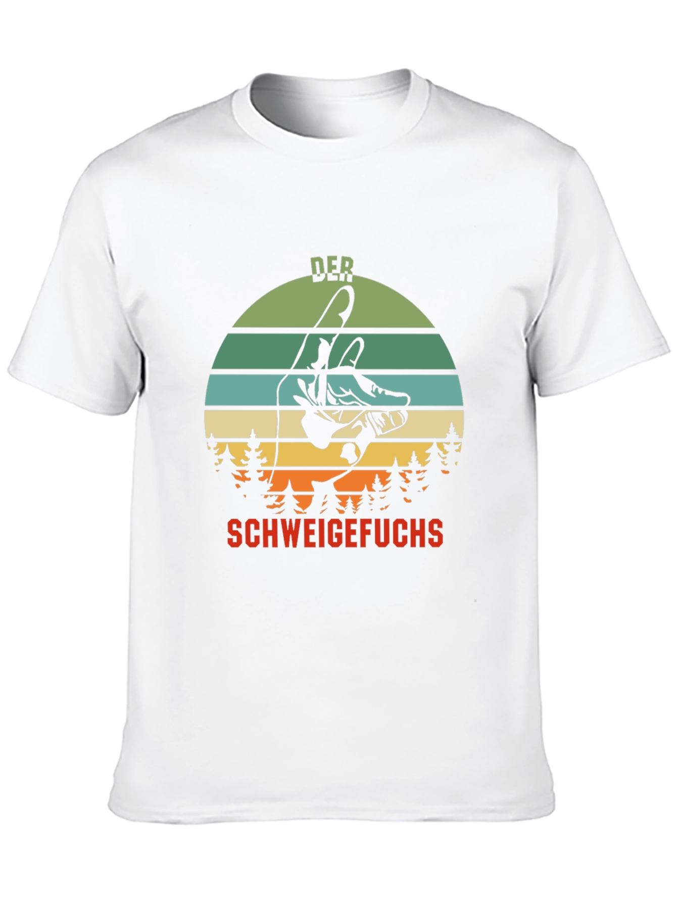 Black Der Schweigefuchs Graphic T-Shirt view 10