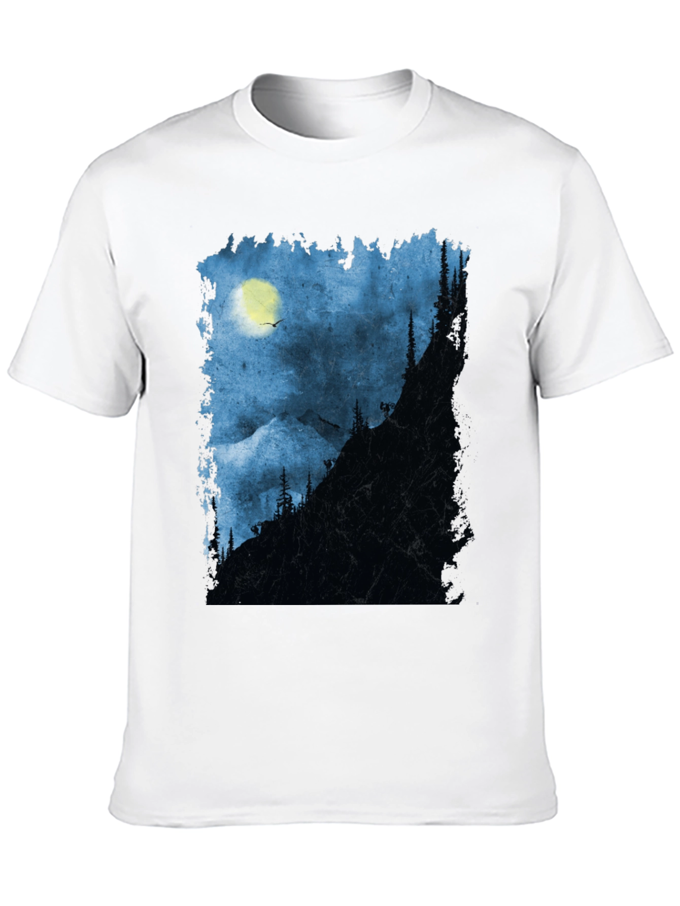 Black Night Mountain Adventure T-Shirt view 10
