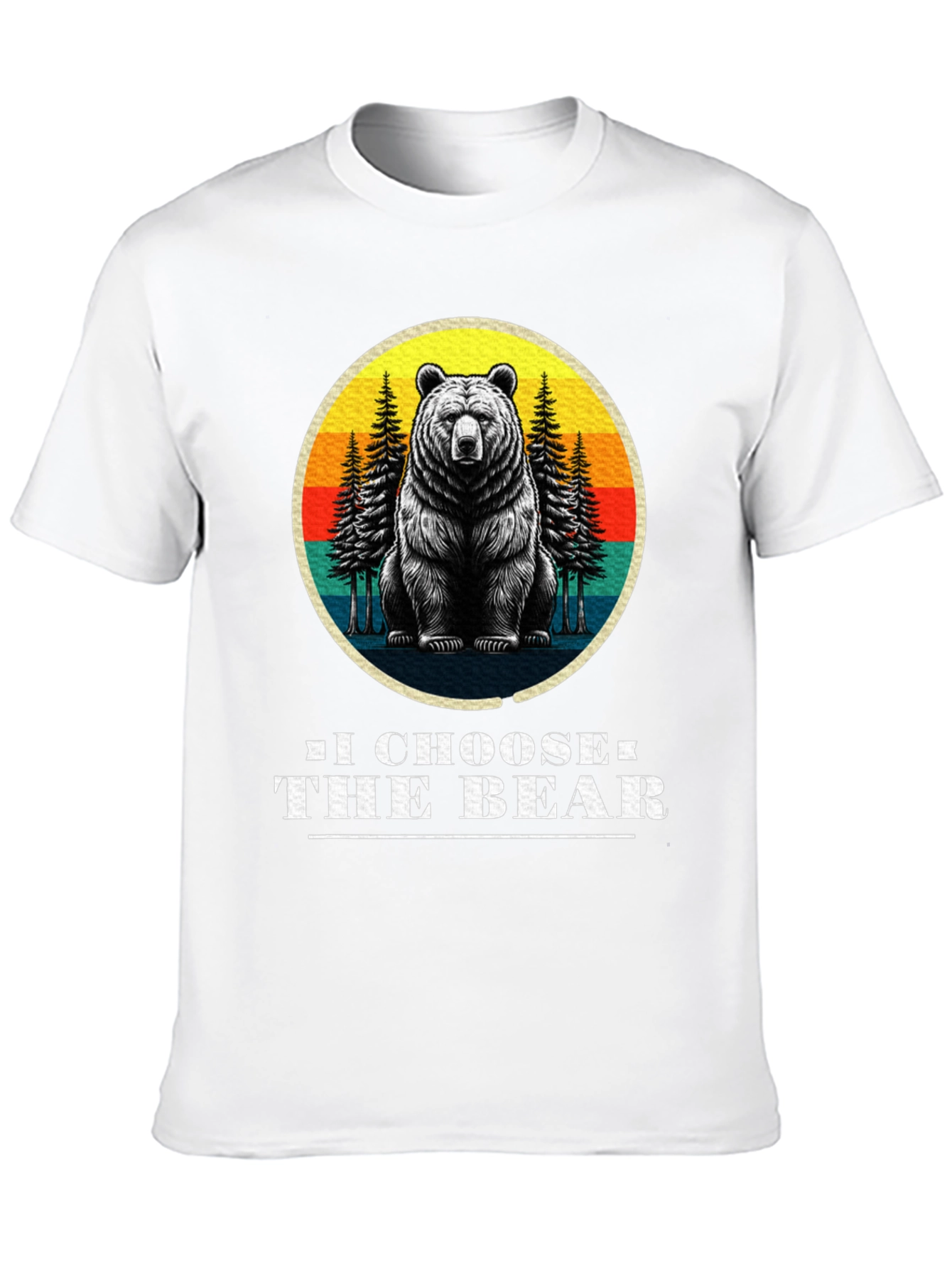 Black I Choose the Bear Graphic Tee view 10