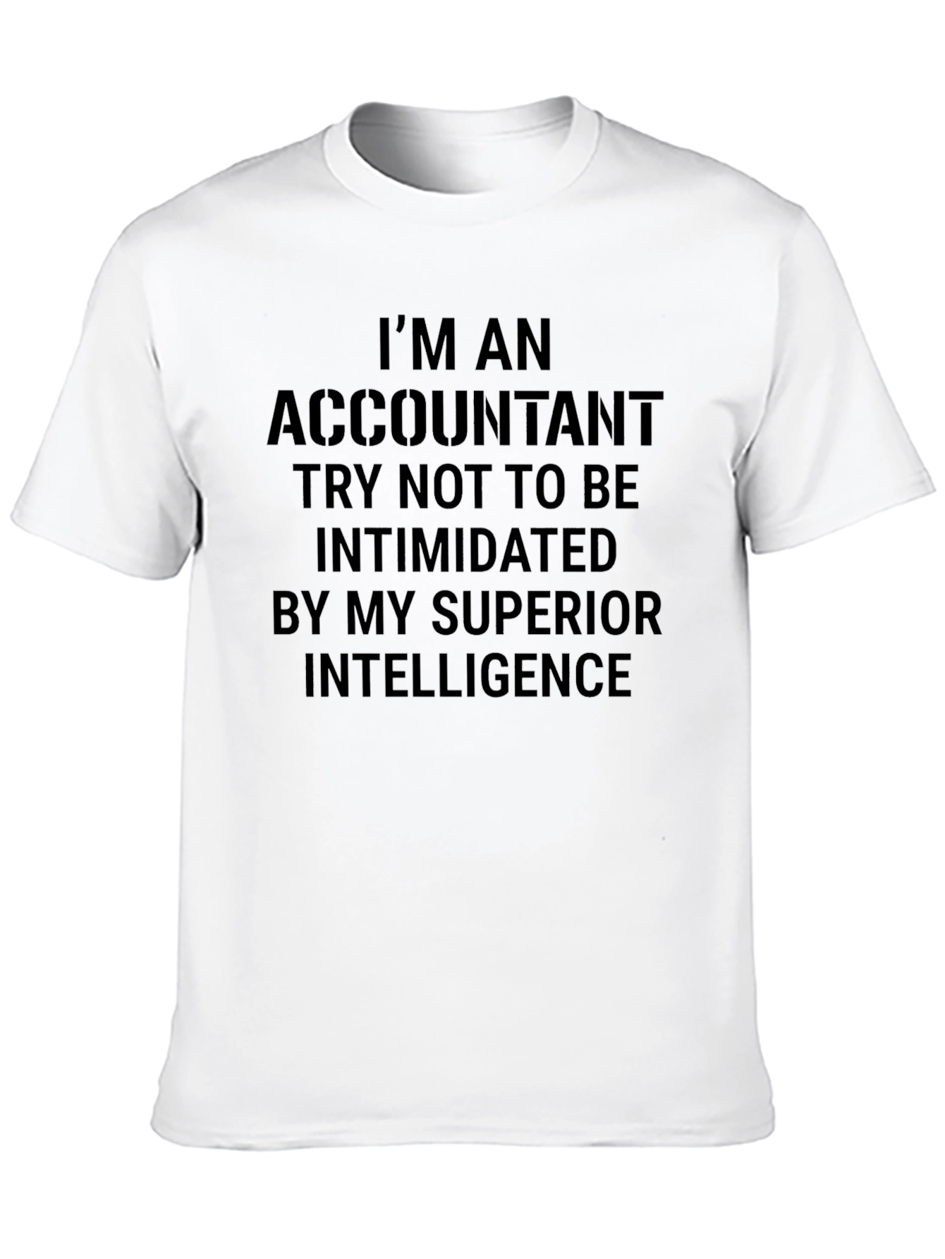 Black Accountant Superior Intelligence T-Shirt view 10